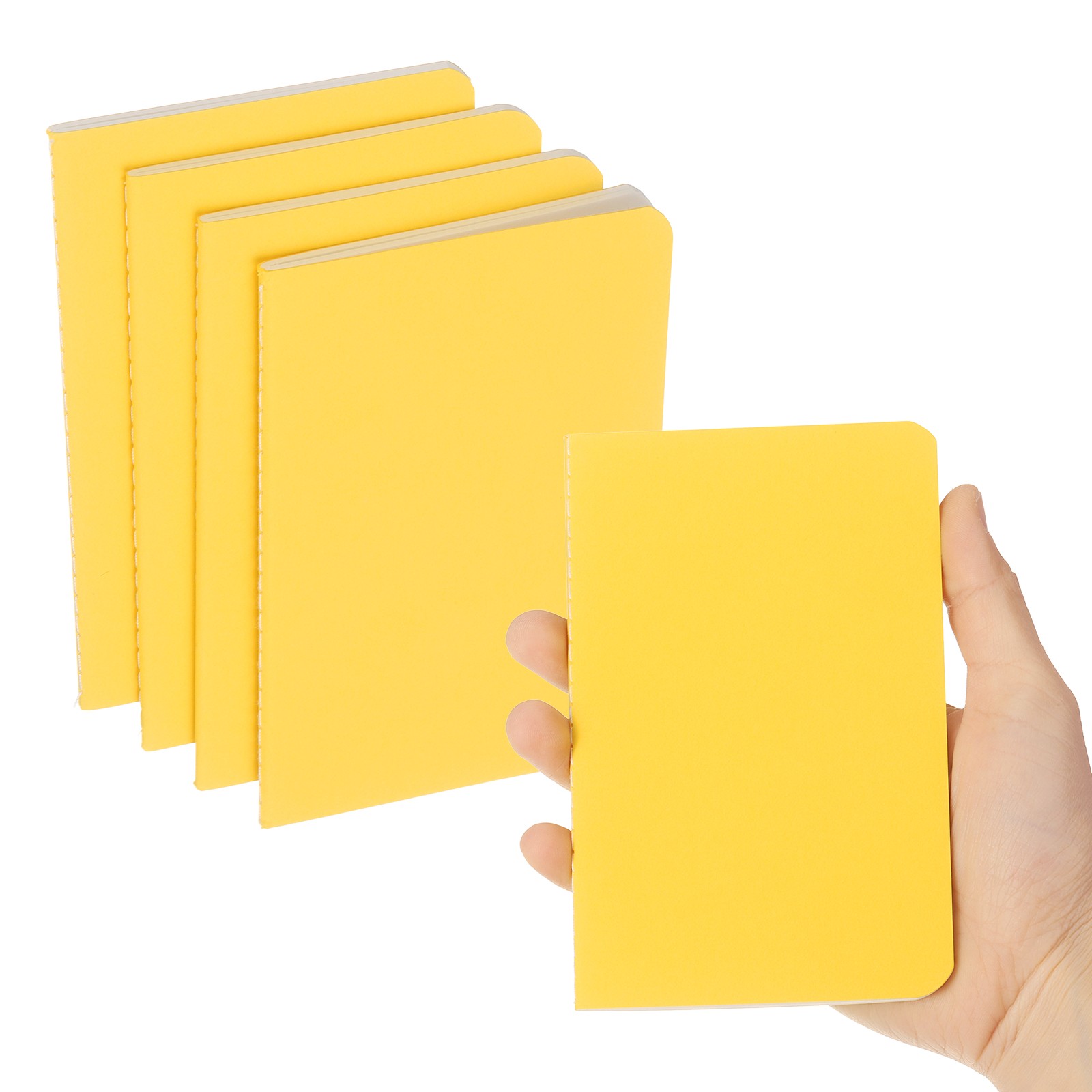 6 Pack A6 Notebook, A6 Journal Mini Notebook Pocket Kraft,Gold