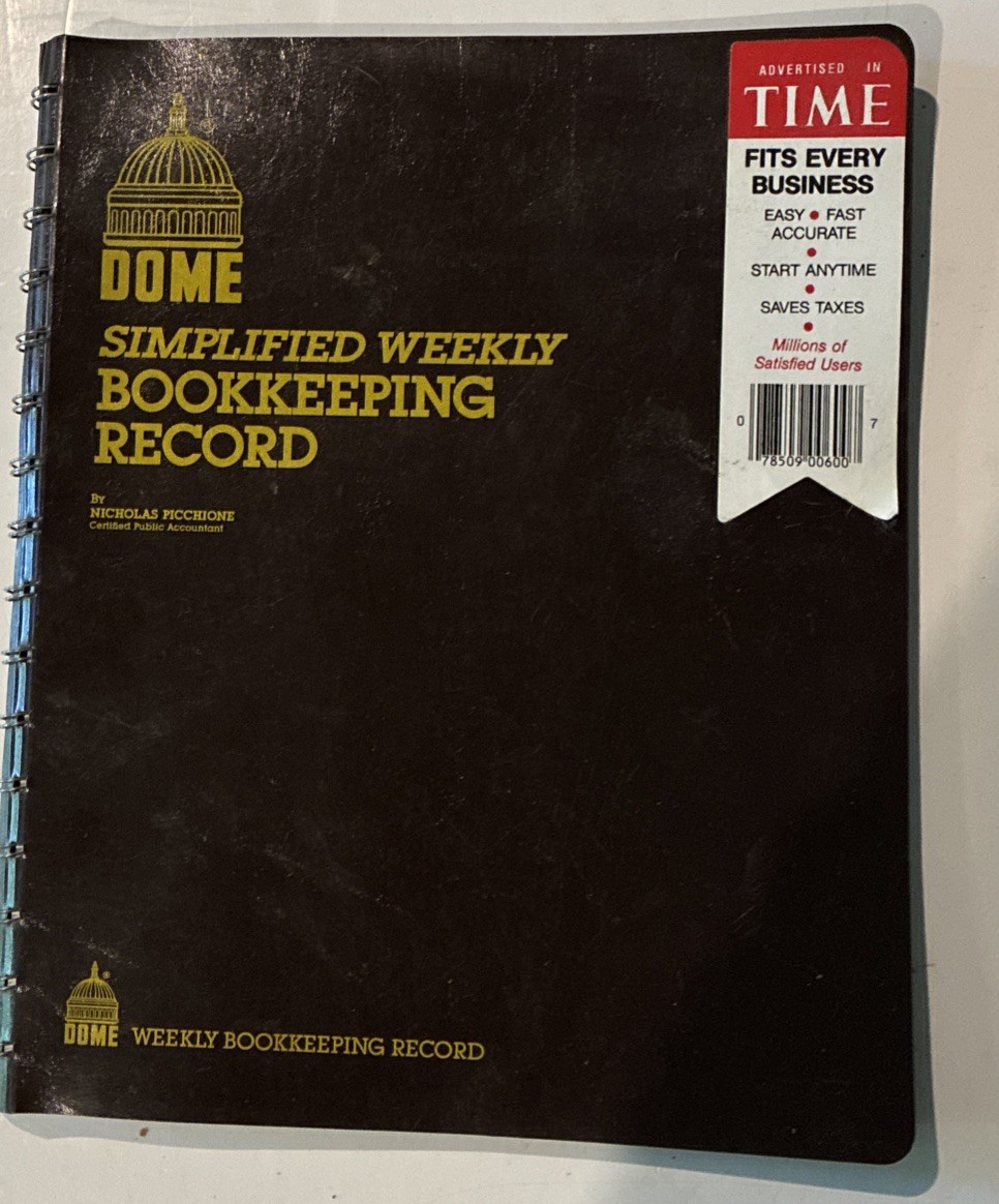 Dome Bookkeeping Record Book (dom-600) New