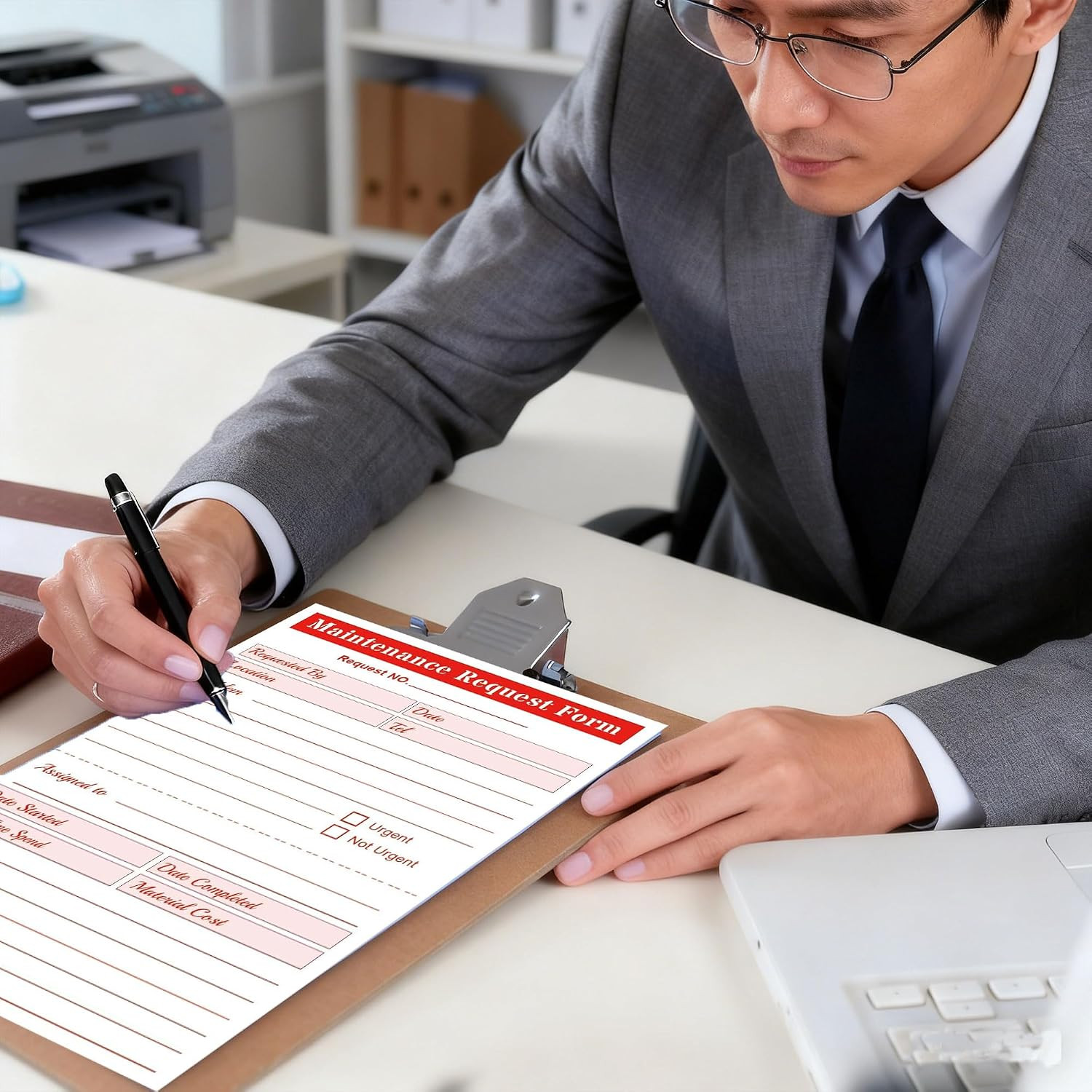 Maintenance Request Book Forms – 5.5 X 8.5 Inch 2 Part Carbonless Maintenance Re
