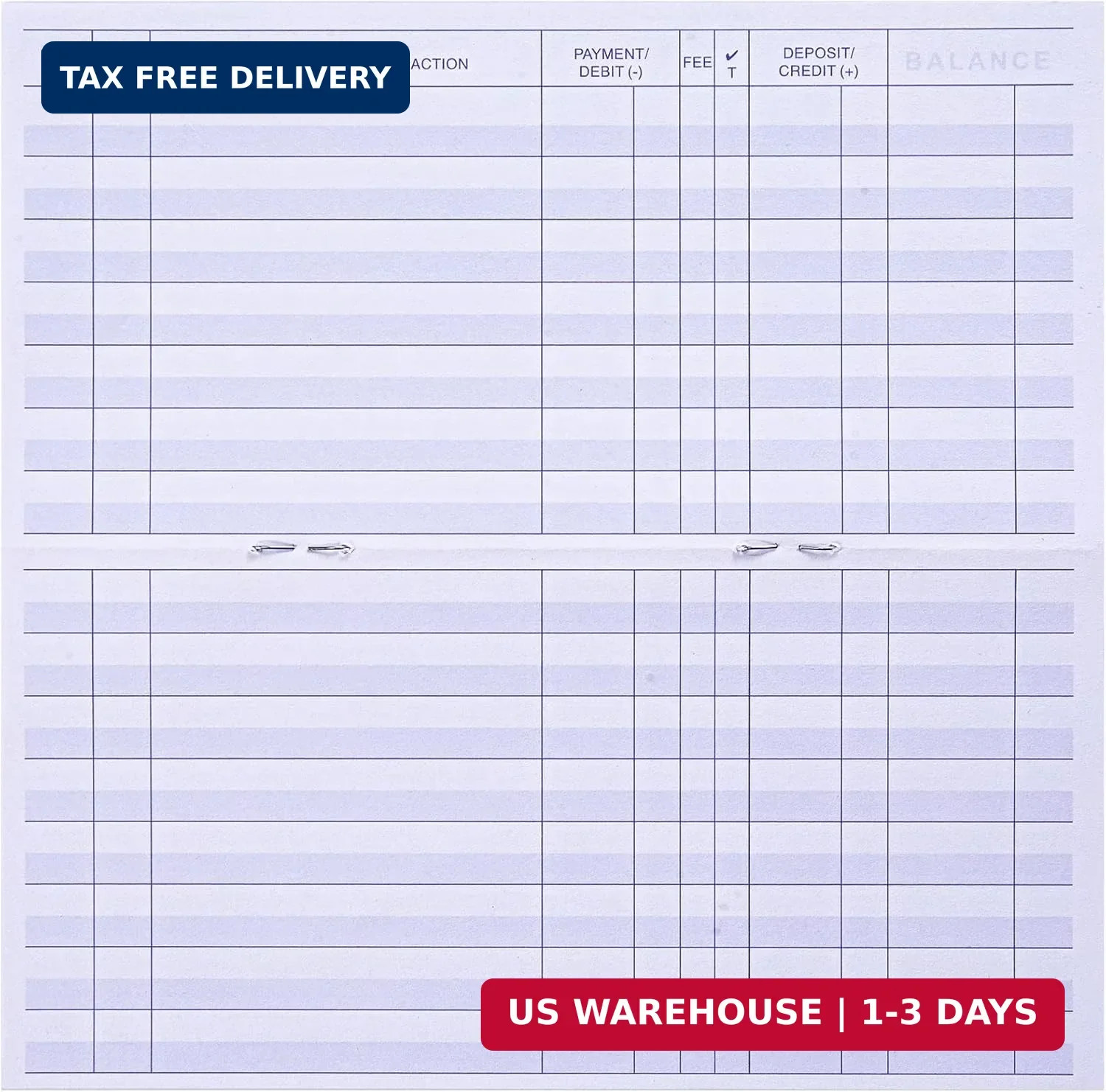 24 PCS Check Registers for Personal Checkbook, Easy to Read Checkbook Register