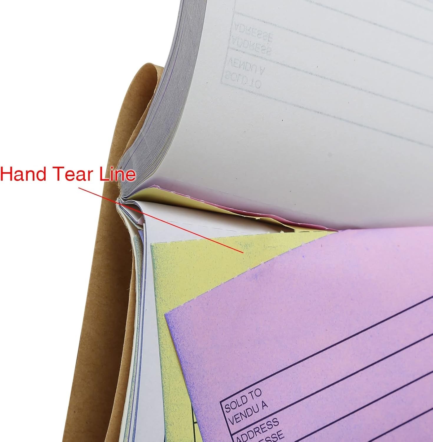 Sales Order Book, 3-Part, Carbonless Forms with White, Yellow, and Pink Copie…