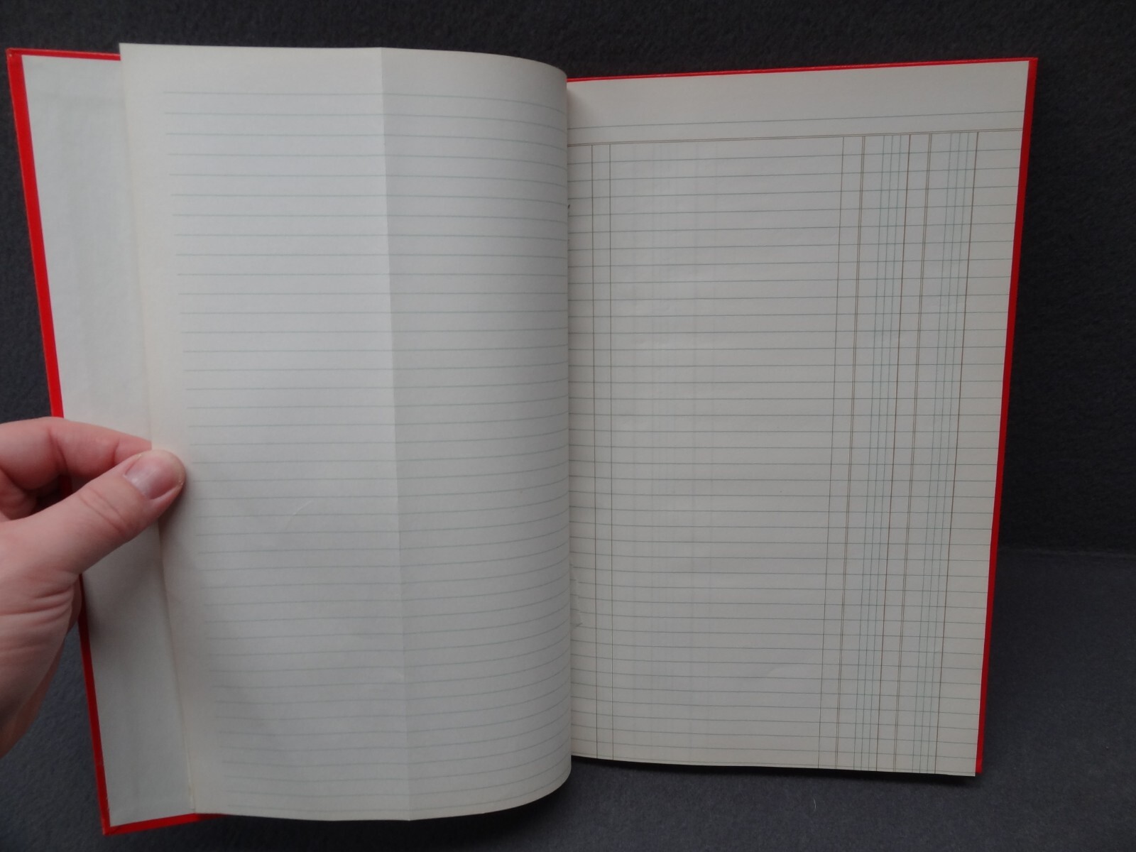 Simplex 91-513 63-Page S.E. Ledger Record Account VTG Red Bound Hardcover Book