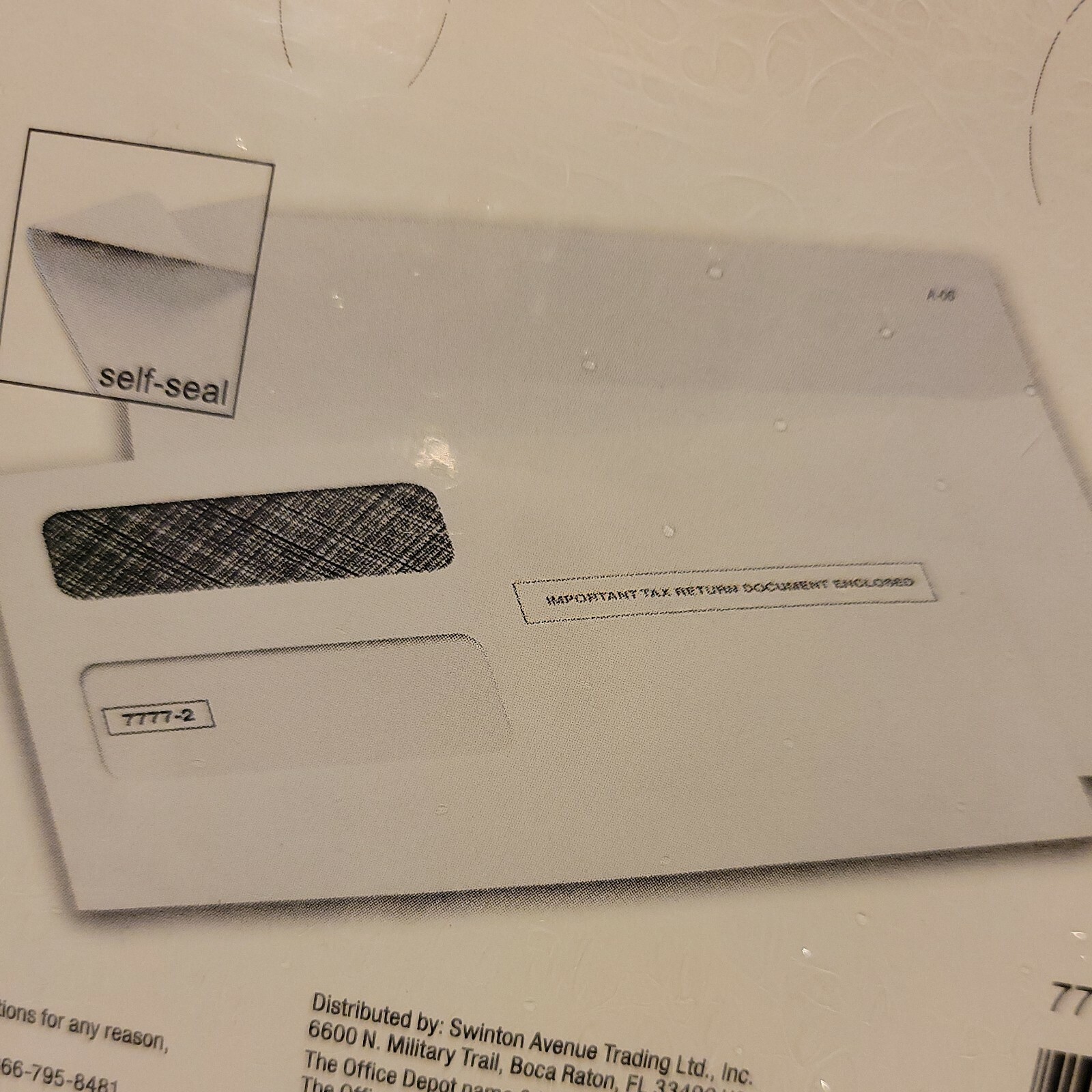 1099-MISC IRS Tax Security Self Seal Envelopes – Pack of 25 – 8232676 – New