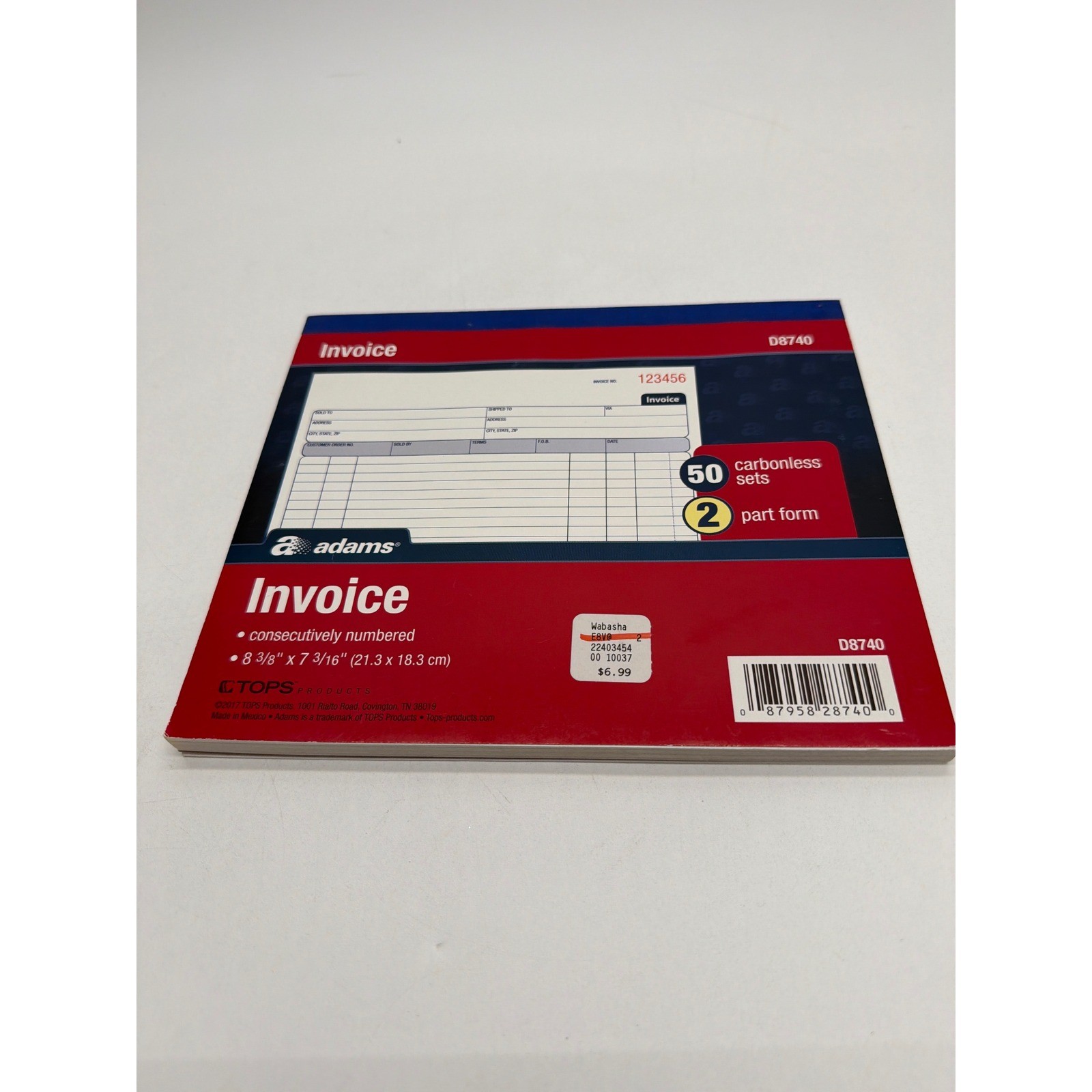 Adams Business Forms Bundle Sales Order Invoice Money Rent Receipt 2-Part 3 Pack