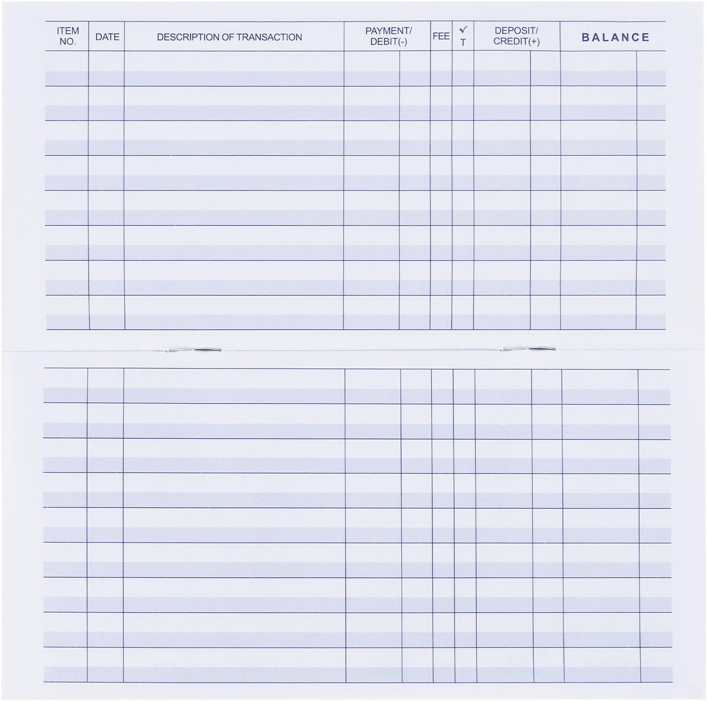 20 Pack Checkbook Register, Check Registers for Personal, Blank Ledger Transacti