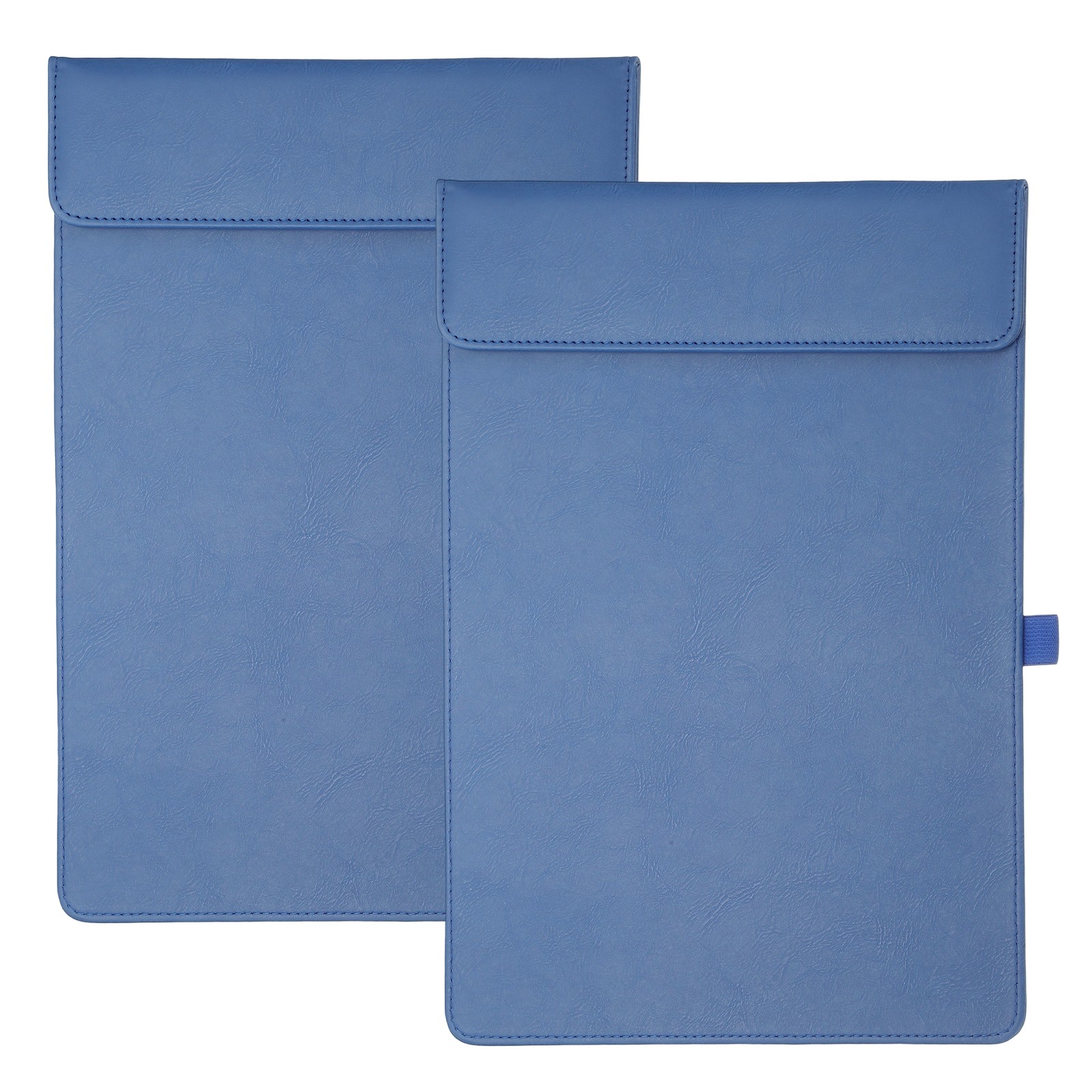 2 Pack Magnetic Leather Clipboard, 14″x9″ Clipboard with Pen Holder (Navy)
