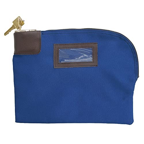 ControlTek 7-Pin Canvas Locking Night Deposit Bag, 8 1/2″ x 11″, Blue
