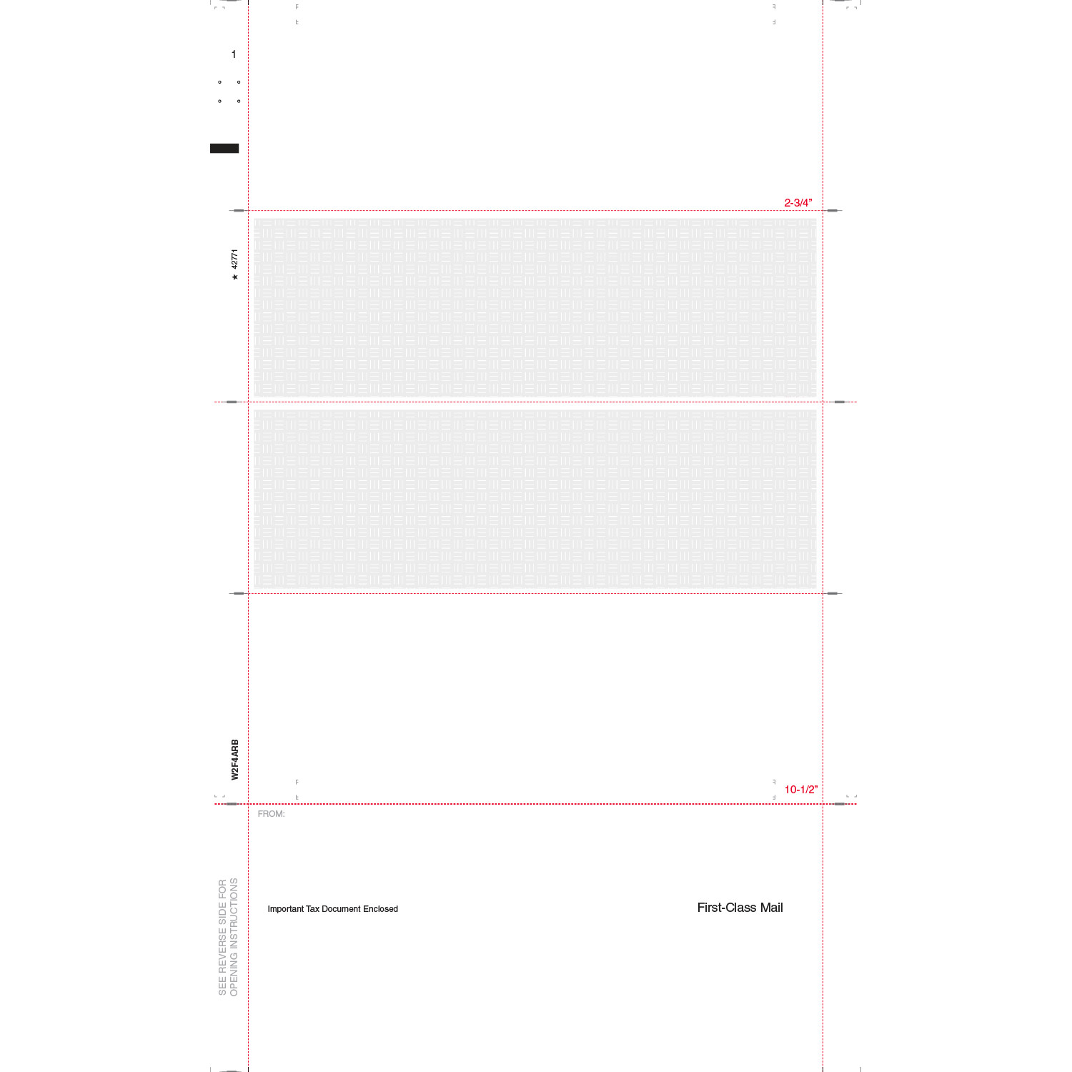 8-1/2″ x 14″ Blank EZ Fold W2 Tax Forms (Box of 1,000)