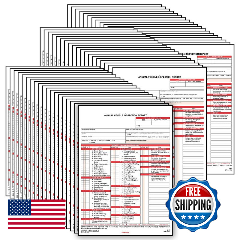 J. J. Keller & Associates, Inc. J. J. Keller 100-Pack Annual Vehicle Inspection