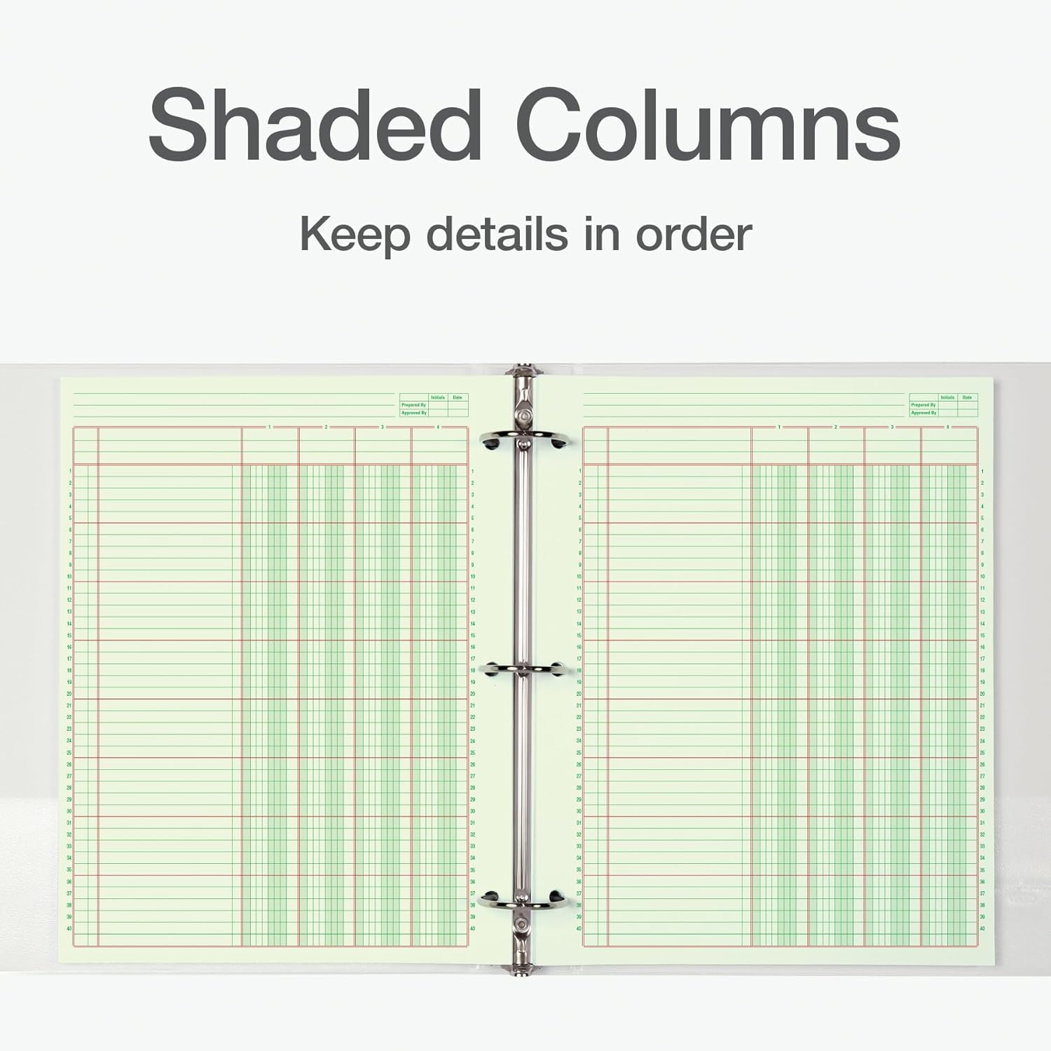 Adams Columnar Analysis Pad, 4 Column Ledger, 8.5″ X 11″, 100 Pages (50 Sheets),