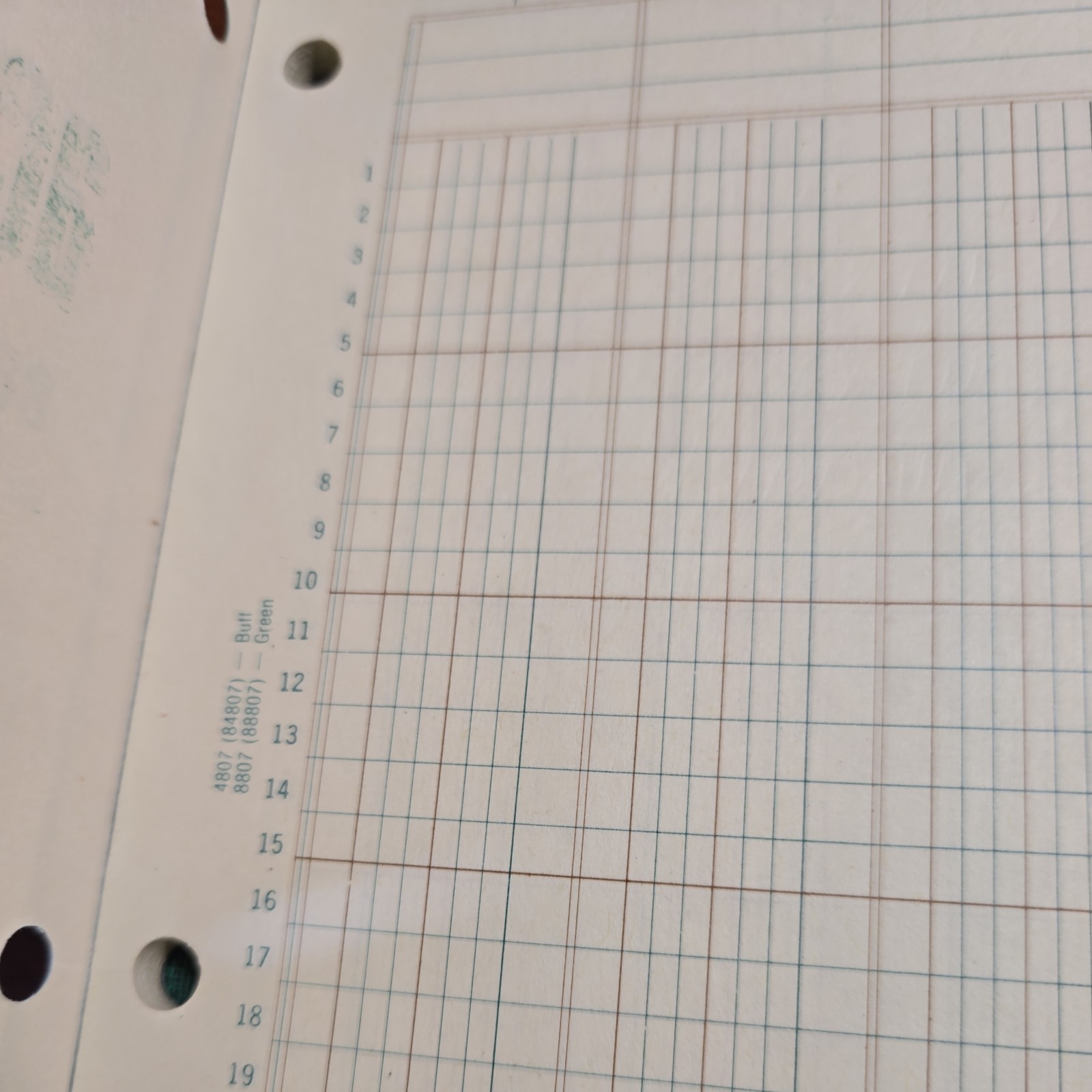 Boorum & Pease 8807 Accountants Work Sheet Pad 6 Columns 8.5×11 NEW VTG 10 Pads