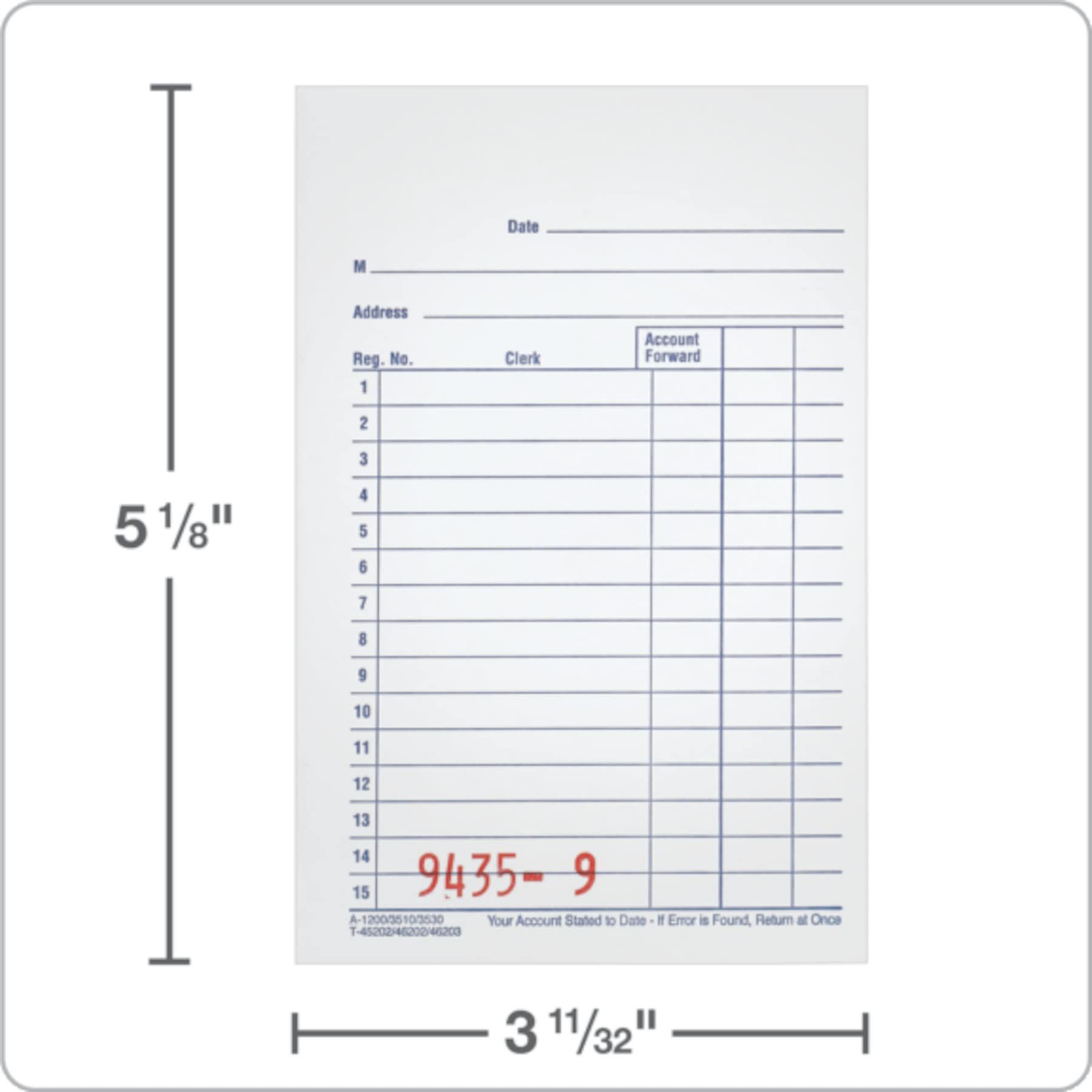 Adams General Purpose Sales Book, 2-Part, Pack of 10, White/Canary