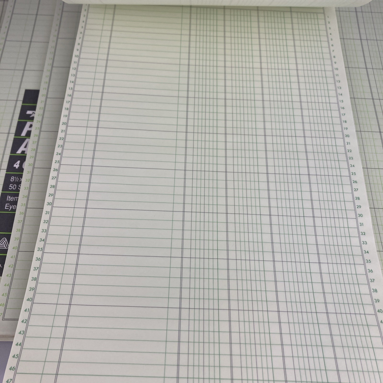 7 X National Brand 4 Column Analysis Pad 45-104 – 14″ x 8 1/2″ Avery