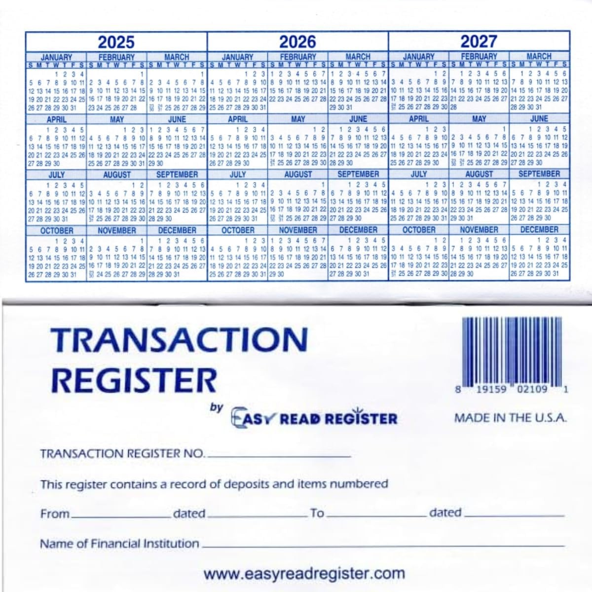 12 Check registers for Personal Checkbook – Checkbook Ledger Transaction Regi…