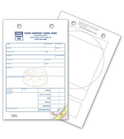 250 Bakery Order Register Forms – 2 Part Large Classic / Nebs Deluxe No.616