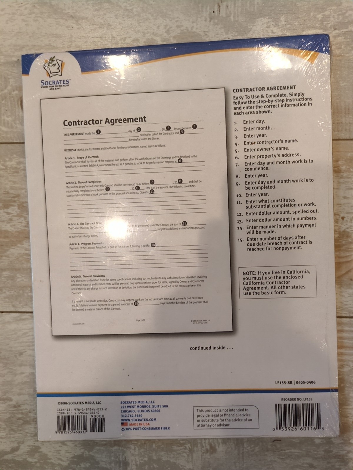 Adam’s Contractor Agreement Forms