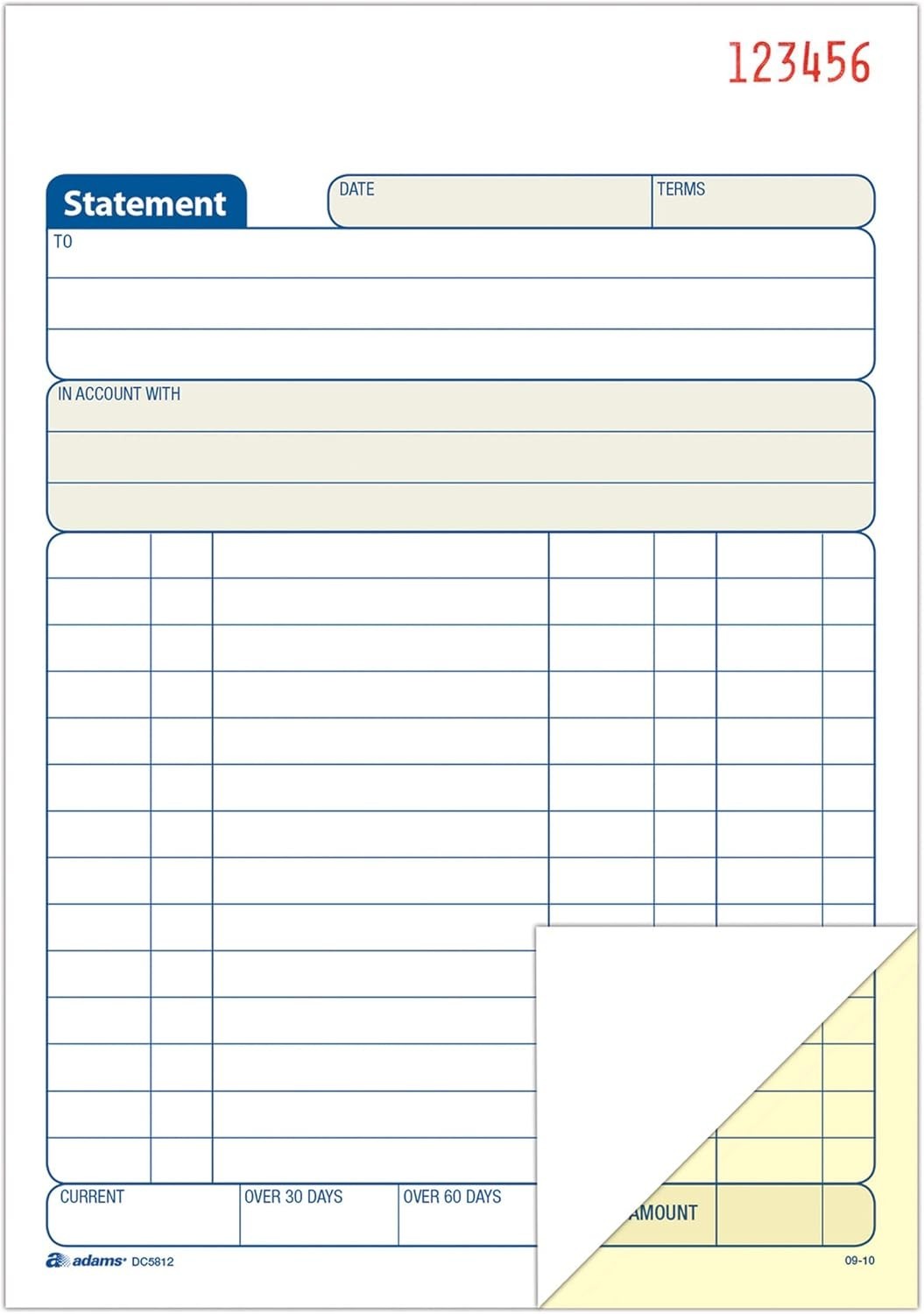 Tops Statement Book, 2-Part Carbonless, White/Canary, 5-9/16 X 8-7/16 Inches, 5