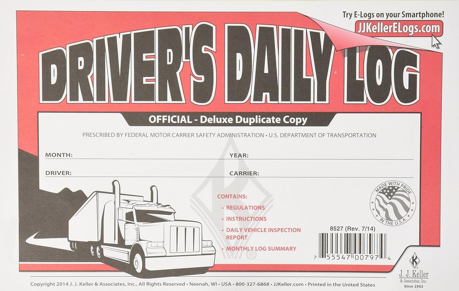 Driver Daily Log Book