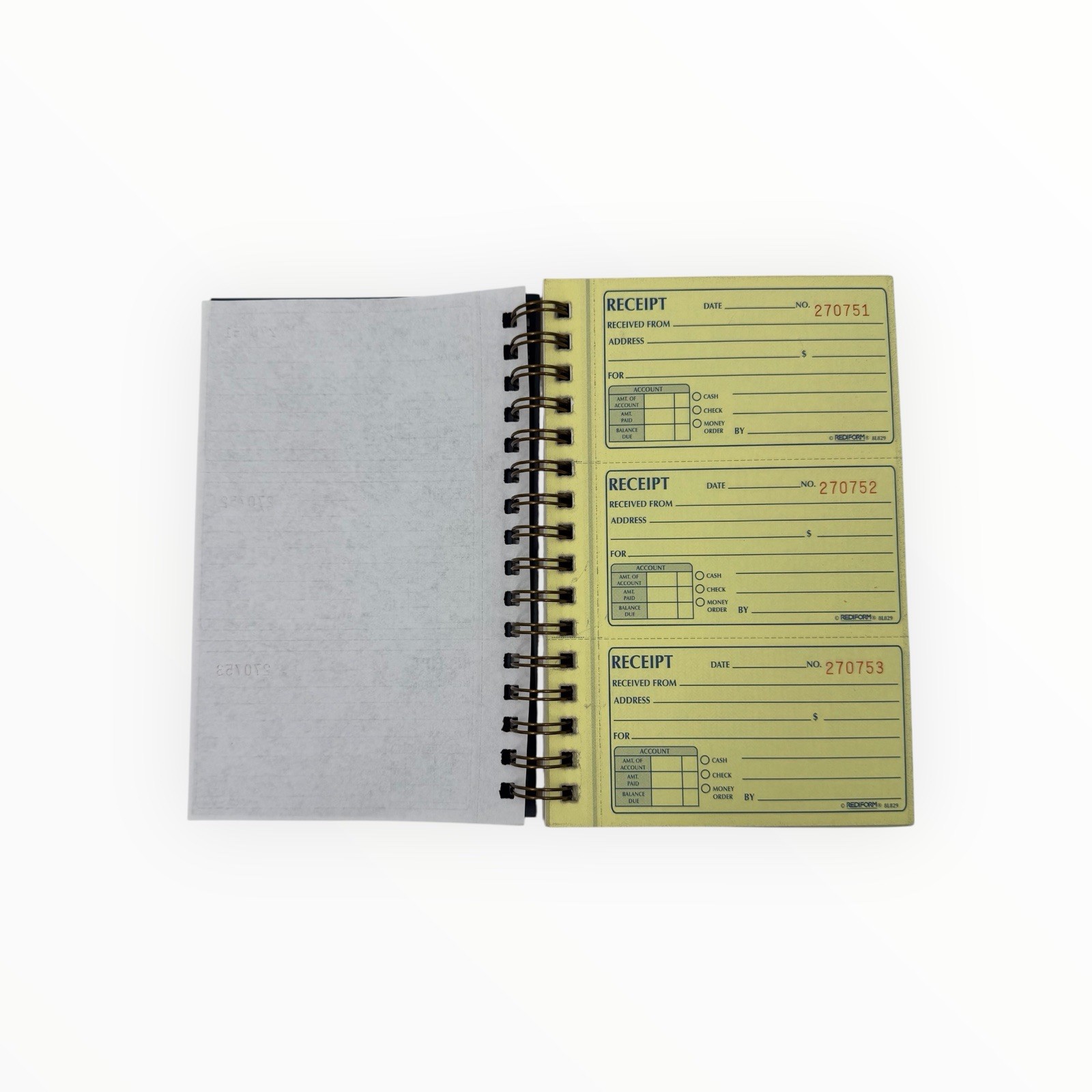 Rediform Gold Standard Receipt Book 2-Part Carbonless 5 1/2″ x 8 1/2″ 225 Sheets