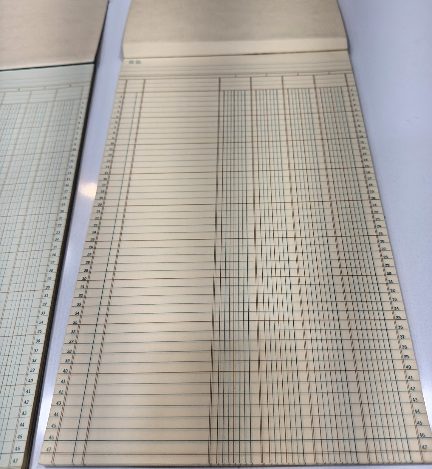 2 Vintage Boorum & Pease Accounting Columnar Pads 4 & 8 Columns_4904 & 8908A