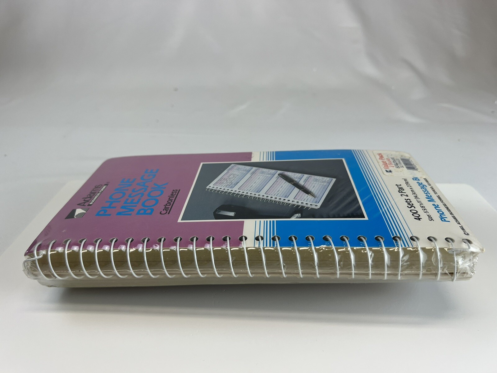 1993 Vintage ADAMS PHONE MESSAGE BOOK CARBONLESS-2 PACK=800 COUNT *NEW/SEALED*