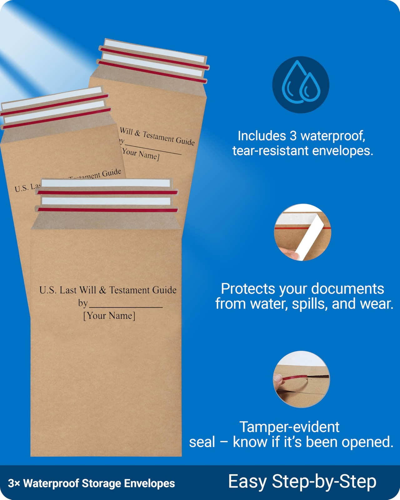 TillBio 2026 4-in-1 Estate Planning Kit – Includes Last Large, Black&red