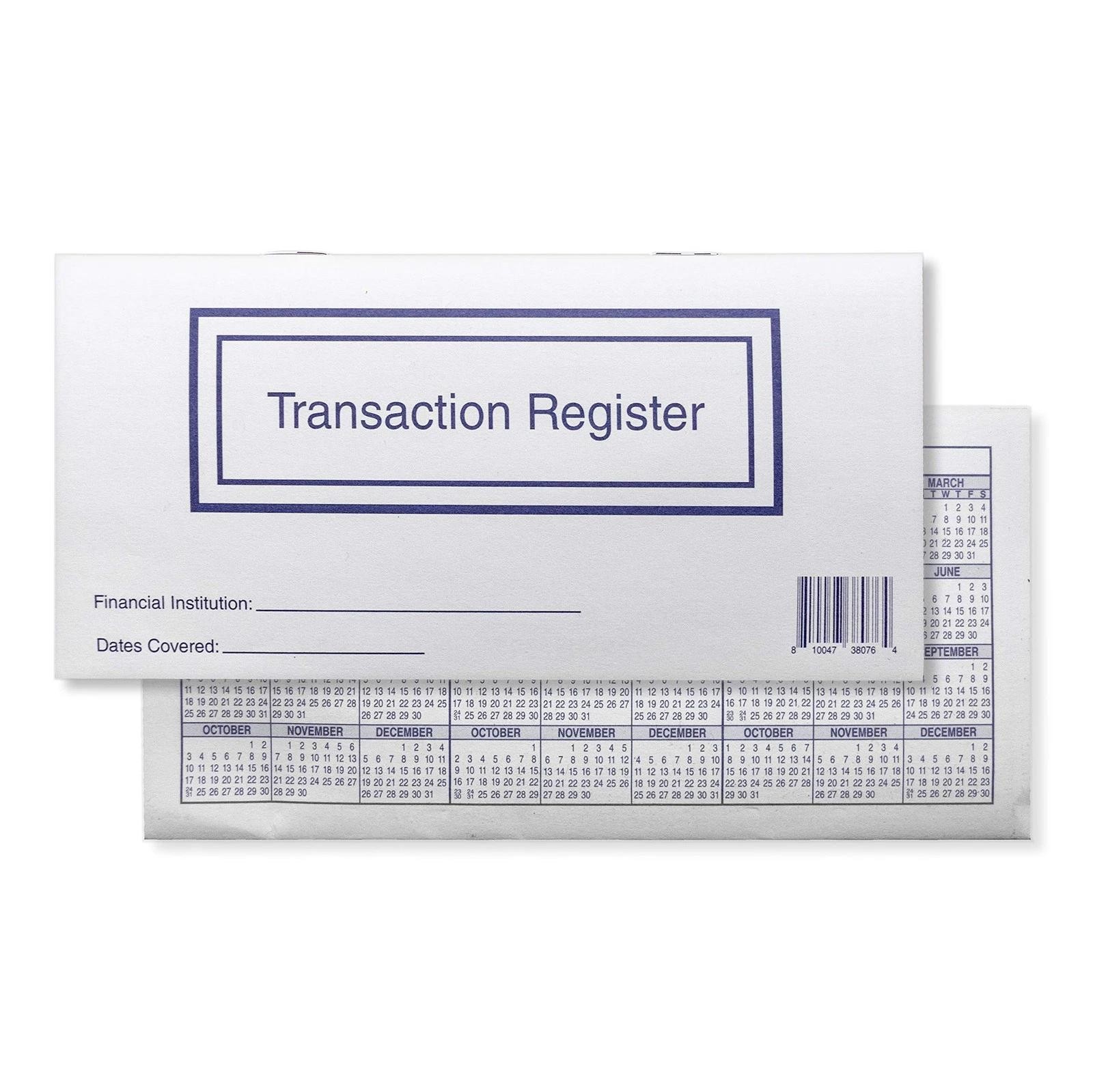 Checkbook Registers for Personal Checkbook, Transactions Ledgers, Pack of 10,…