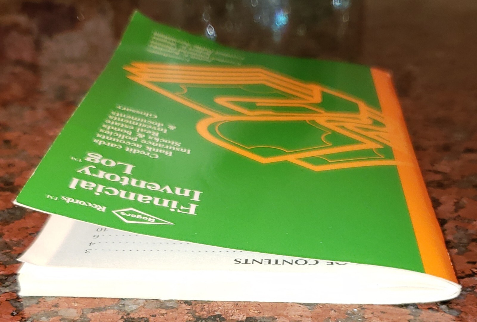 Rogers Financial Inventory Log Book VINTAGE NOS