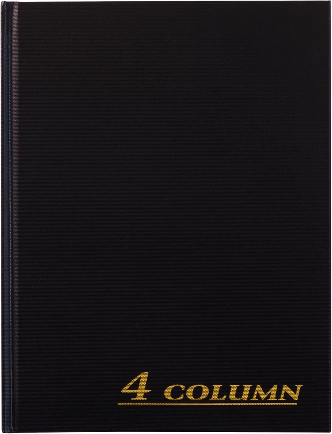 Account Book, 4-Column, Black Cloth Cover, 9.25 X 7 Inches, 80 Pages per Book (A