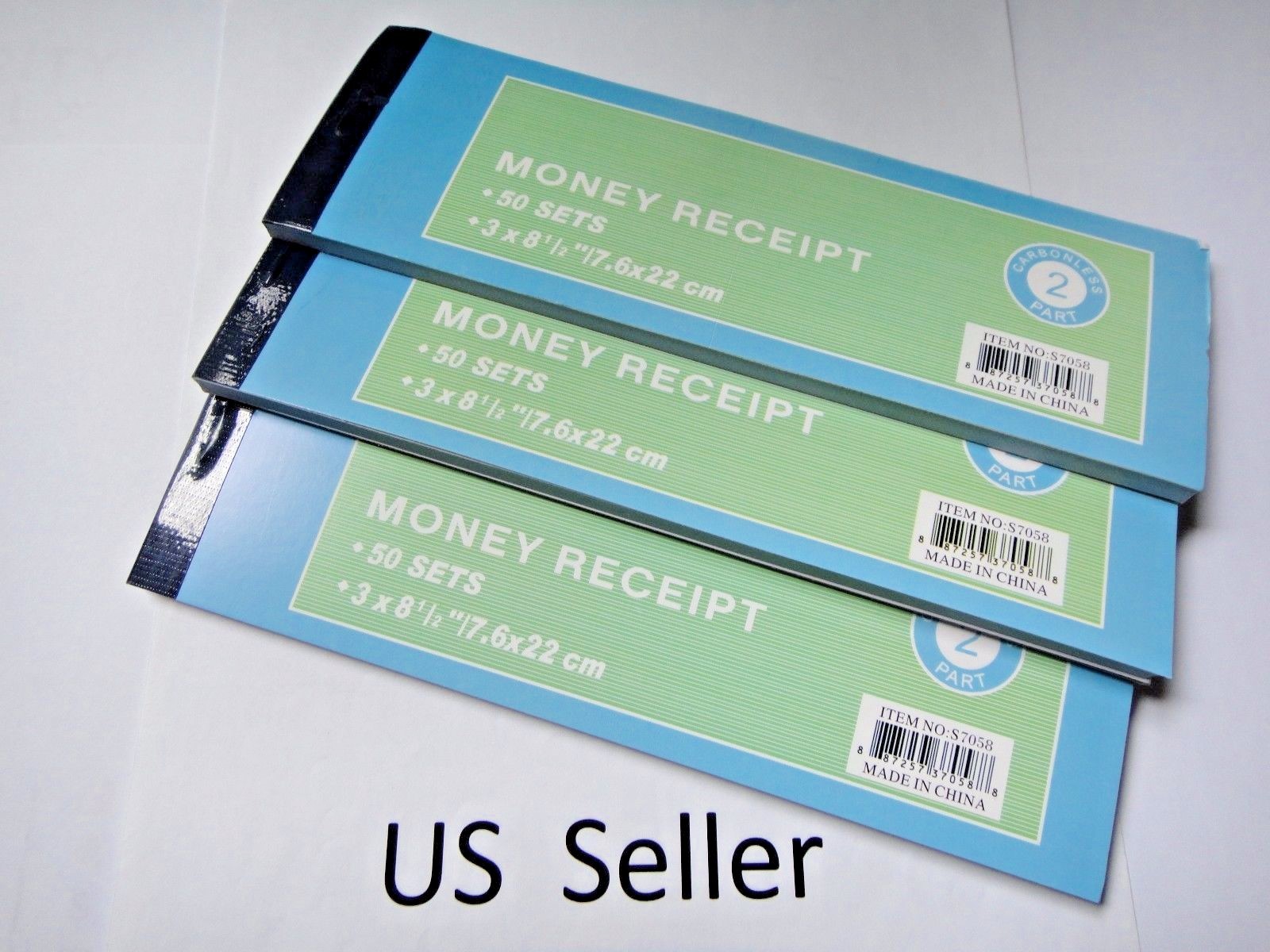 Carbonless Cash Money Rent receipt record book 2 part 50 sets duplicate copy