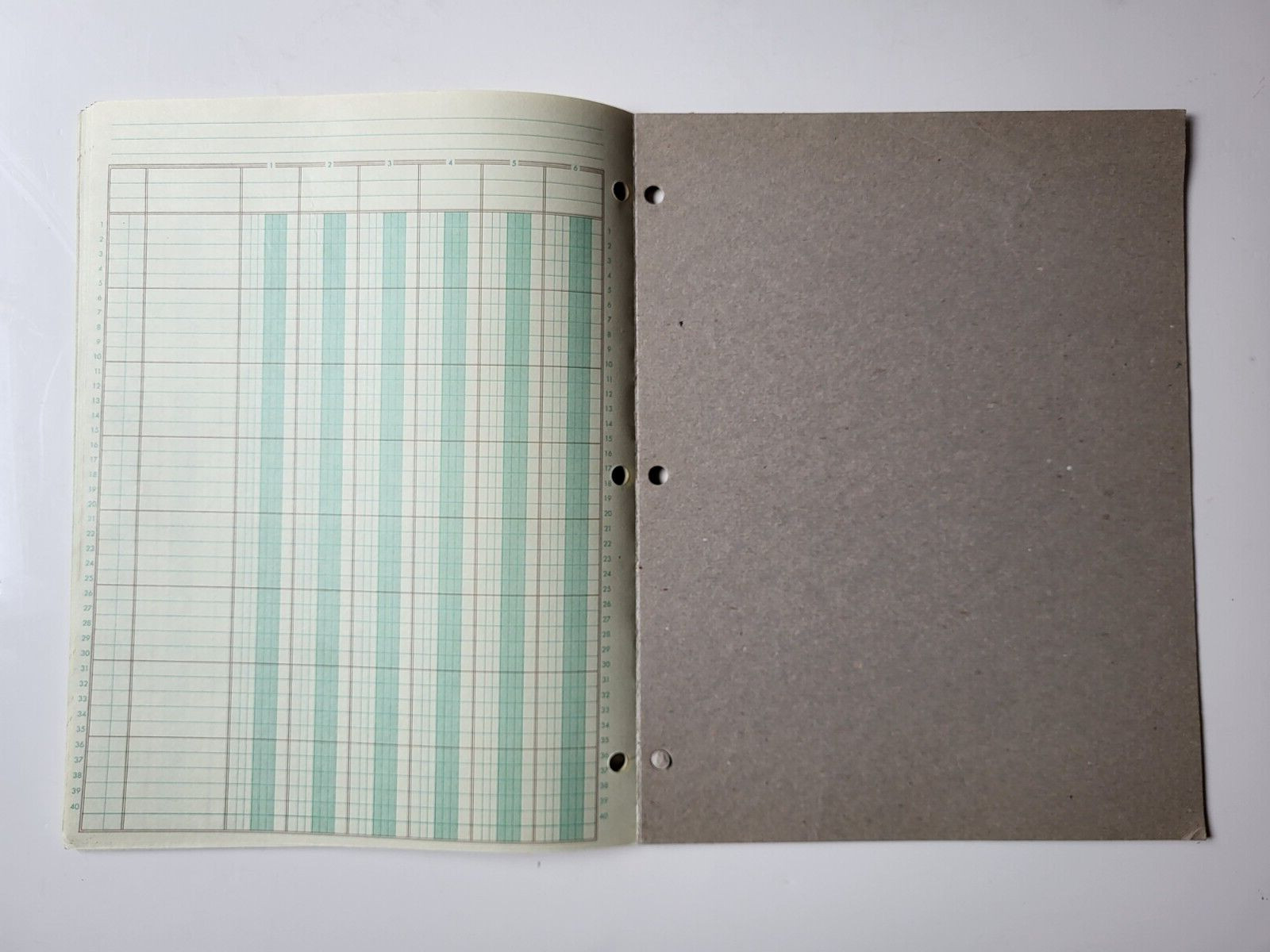 National Brand Vintage 6 Column Analysis Pad 45-506 Lithographed Lines