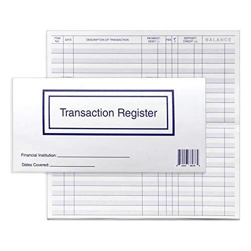 6PCS Check registers for Personal Checkbook, Upgrade Checkbook Register