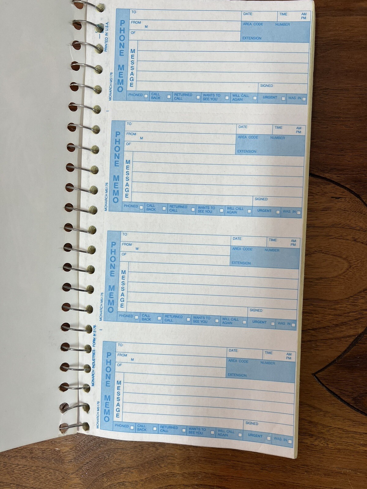 Vintage Phone Message Book 400 Count Carbonless Duplicate