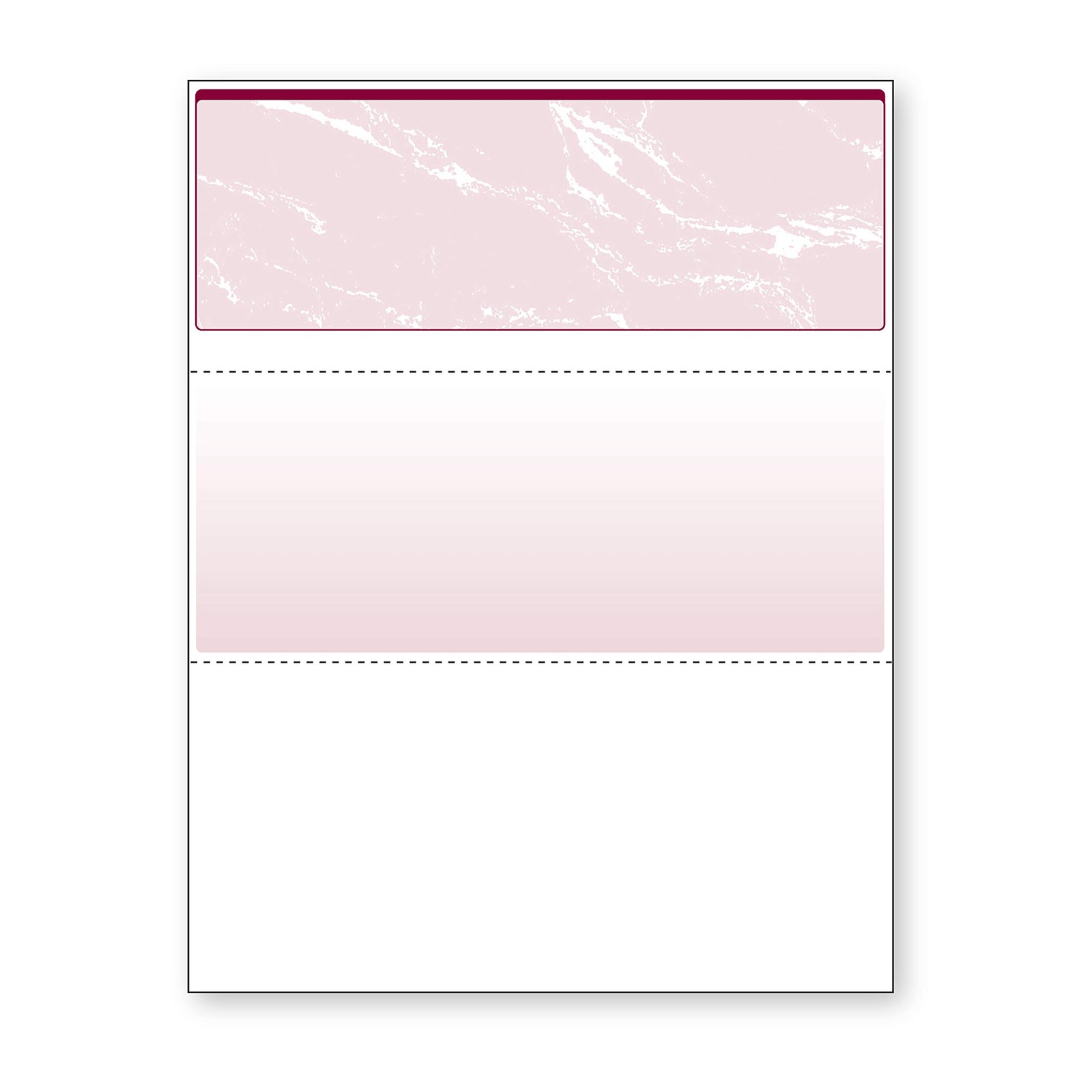 Standard Burgundy Marble Top High Security Check Paper – Laser/Inkjet Printer…