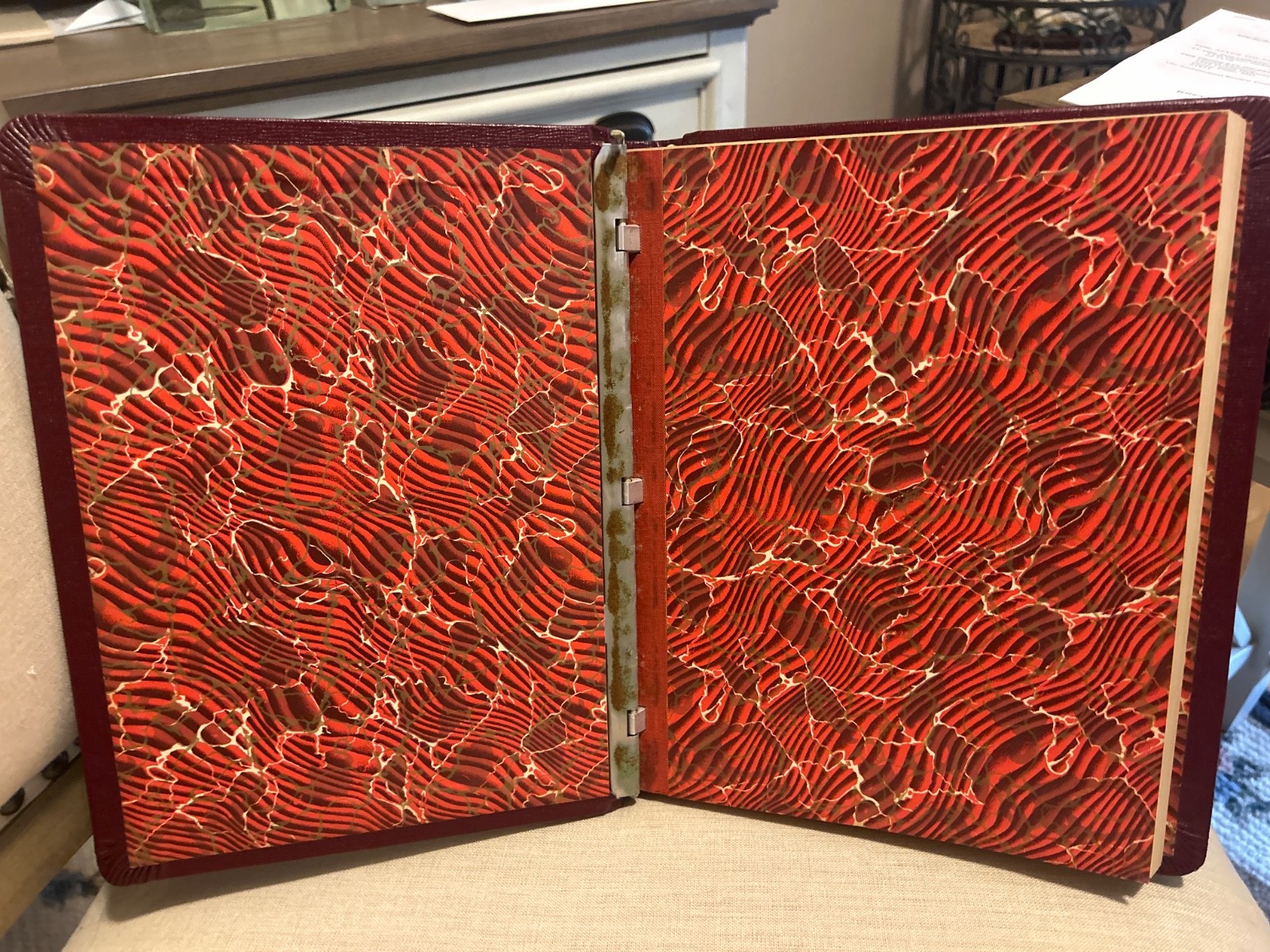 Wilson Jones Style Minute Book Binder 8.5″ x 11″ Letter Red 90 Pgs Antique?