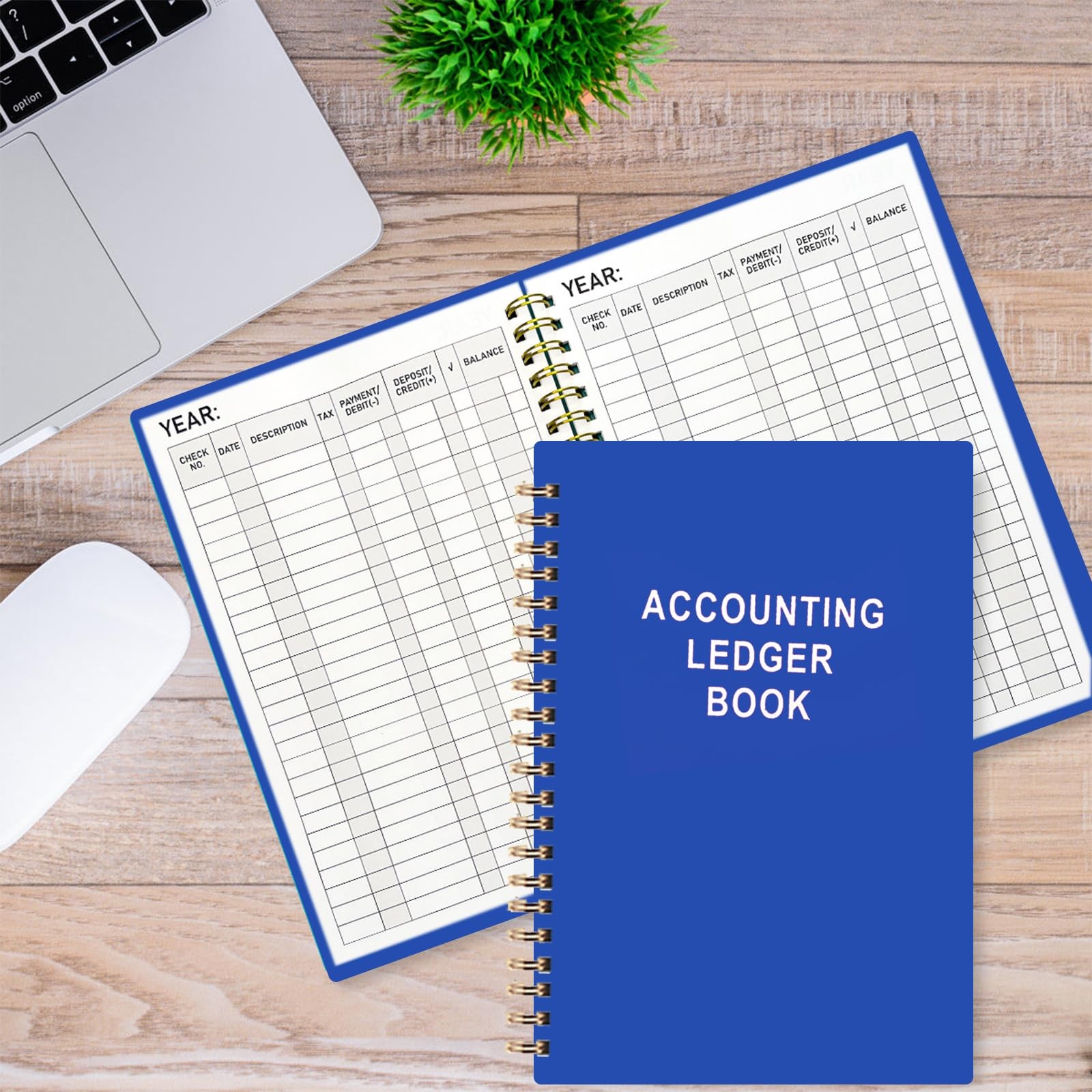 8.5×11 Inch Checkbook Register Book Ledger Register Book for Personal Business