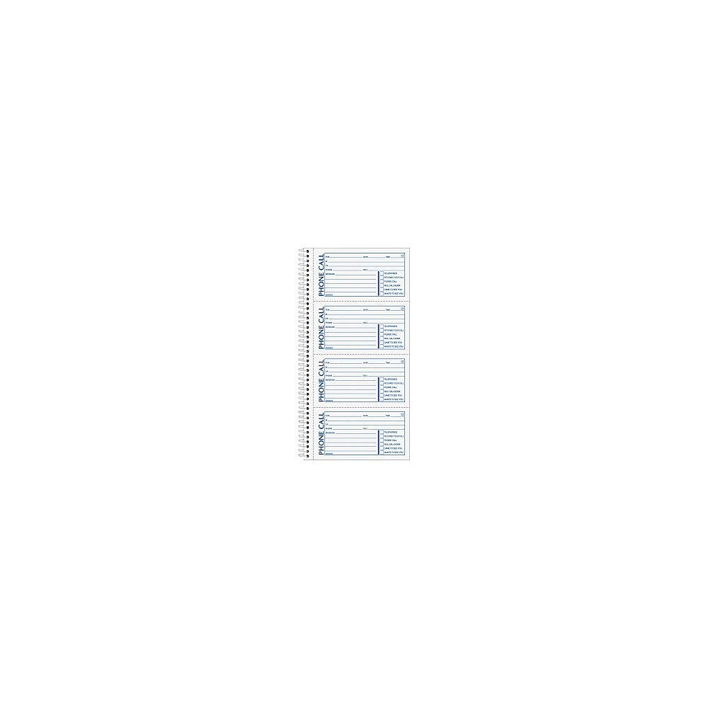 TOPS Phone Message Book, Carbonless Duplicate, 4 Messages per Page, 200 Set per