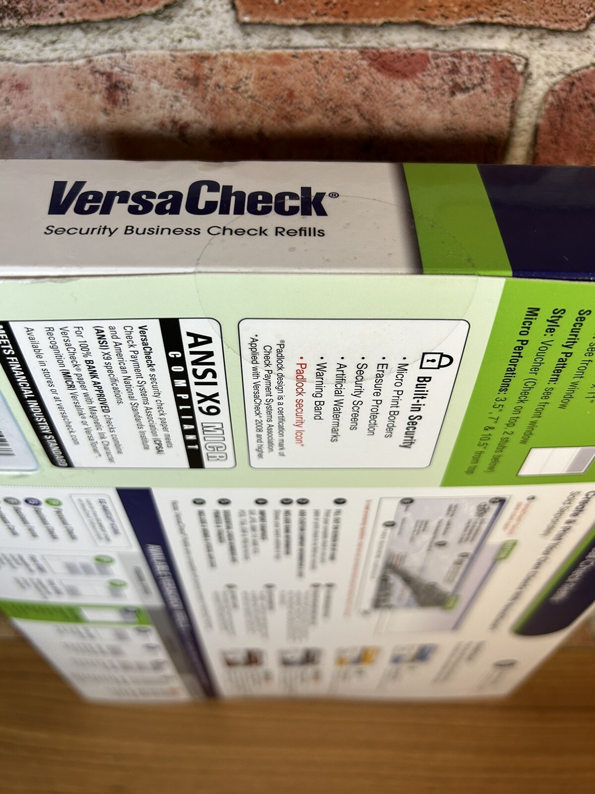 VersaCheck Security Business Check Refills ~ Business Voucher Checks Form #1000