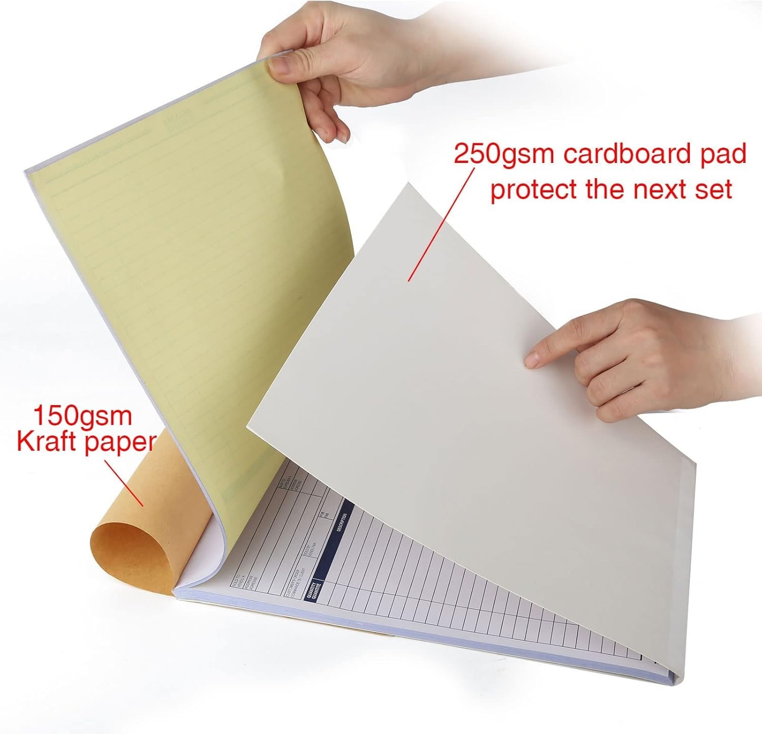 Sales Order Book, 3-Part, Carbonless Forms with White, Yellow, and Pink Copie…