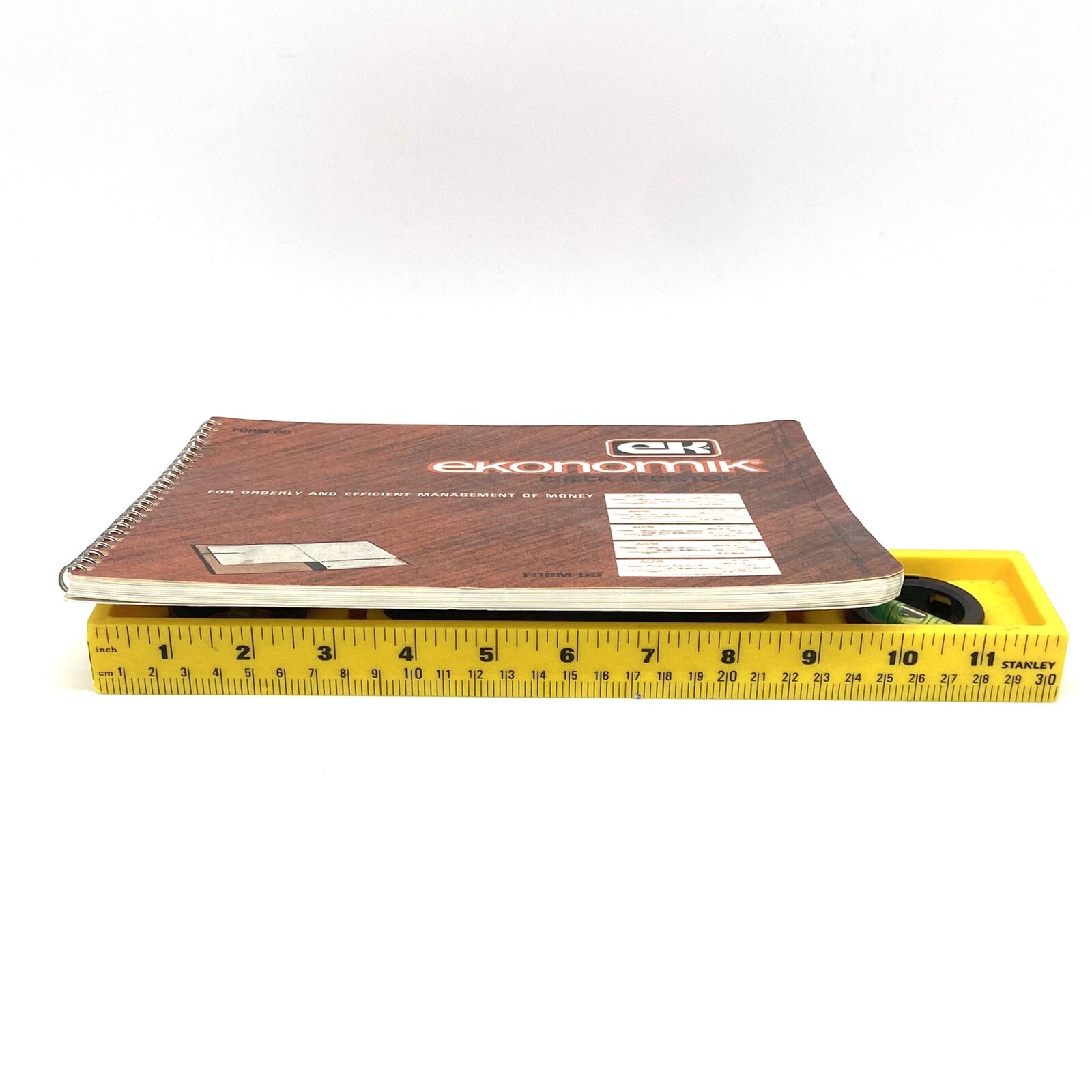 Vintage Ekonomik Wirebound Form DD Check Register 1965 Printed In USA