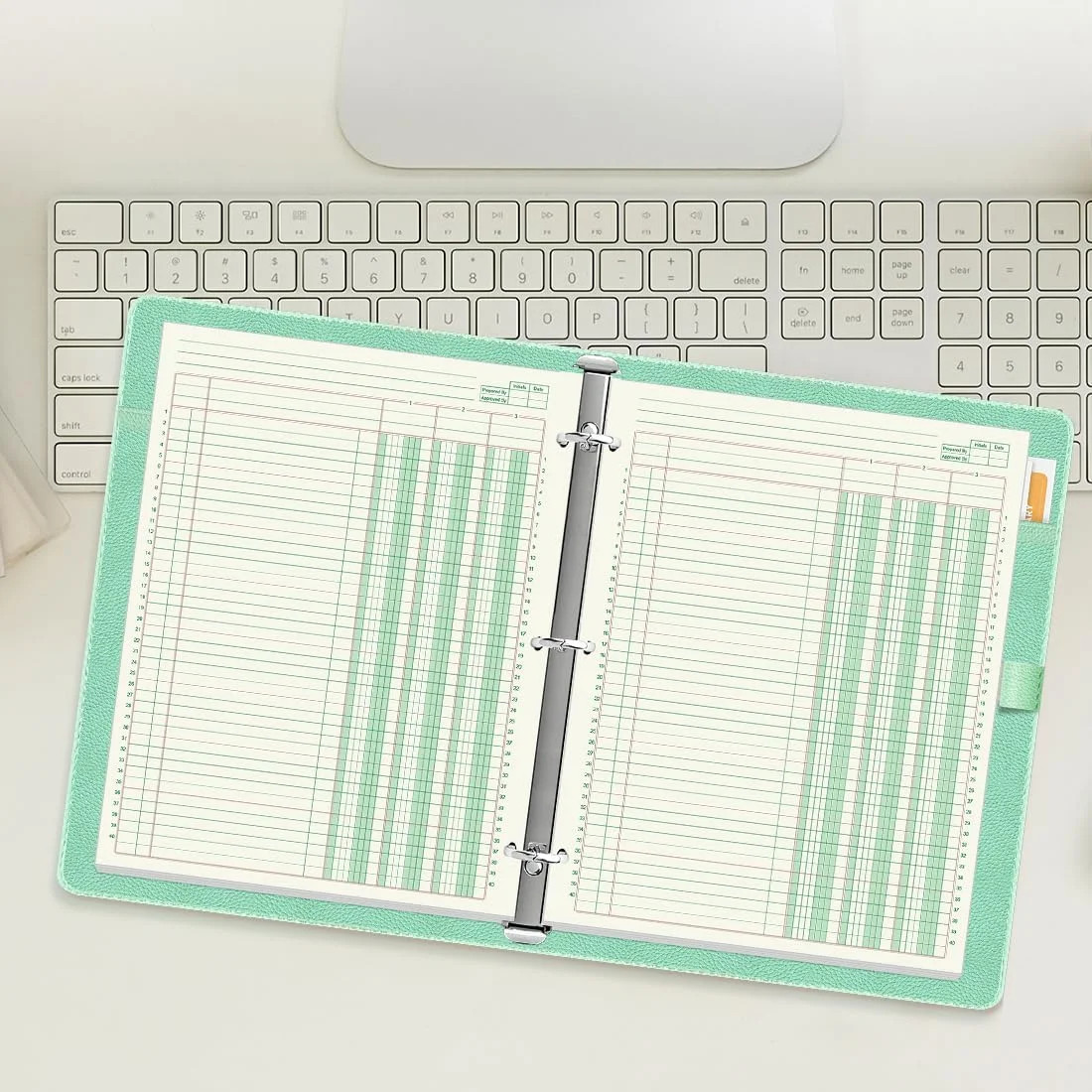 Columnar Analysis Pad 3 Column Ledger – 3 Hole Punched Accounting Ledger Book Re