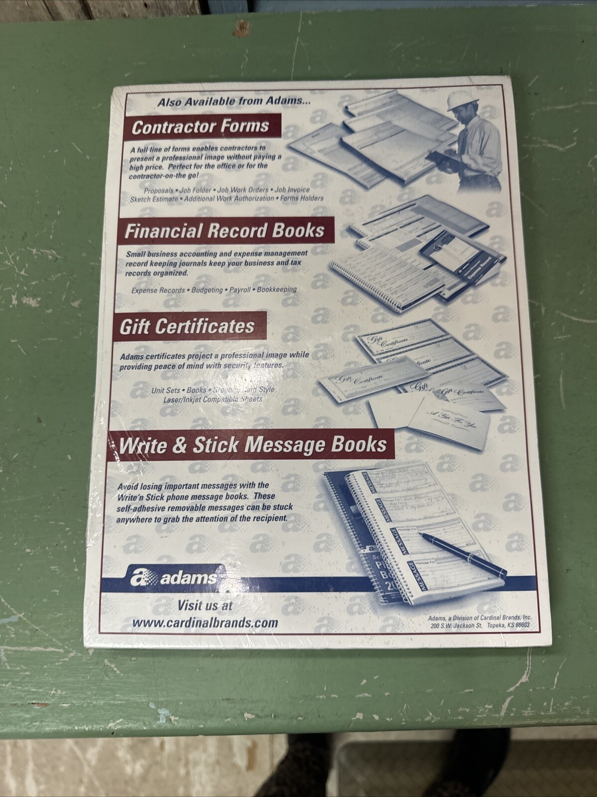 Adams Job Invoice Forms for Business 2-Part 8-1/2″ x 11-7/16″ 100 Pages New