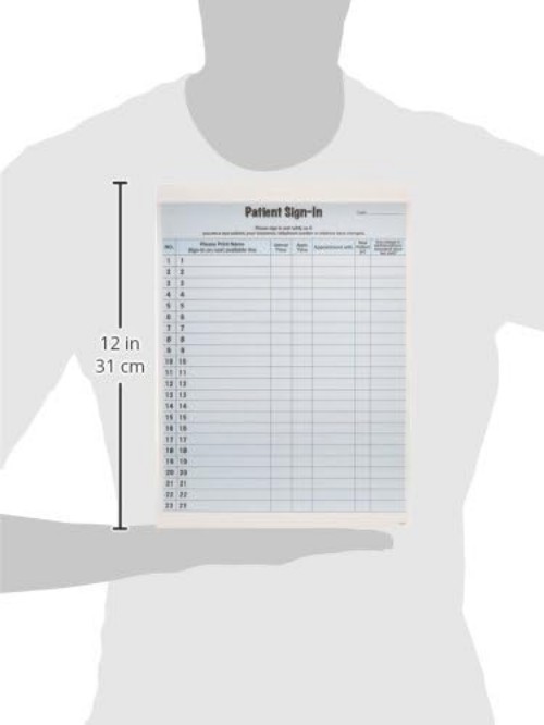 Patient Sign-In Label Forms, 8-1/2″ x 11″ Form, Blue, 23 Labels/Sheet, 125 Sh…