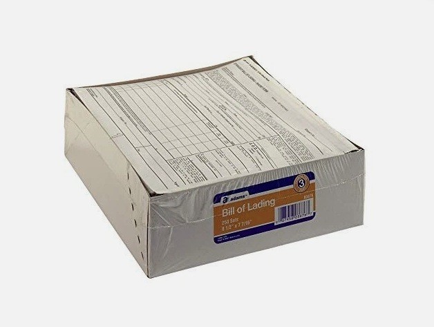 Adams Bill of Lading Short Form, 8-1/2 x 7-7/16 Inches, White, 3-Part, 250-Count