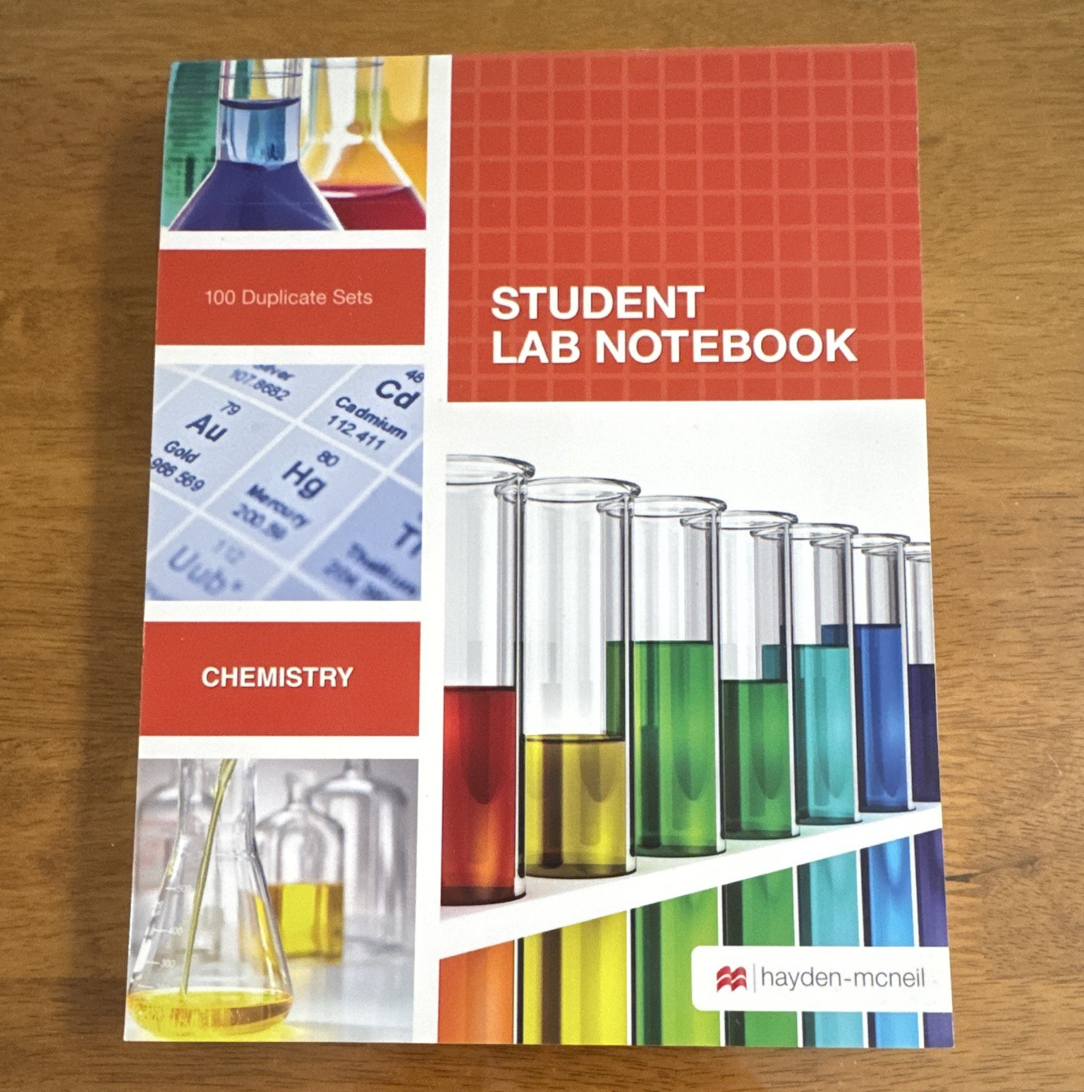 Hayden-McNeil Student Chemistry Lab Notebook PB100, 99 Duplicate Sets