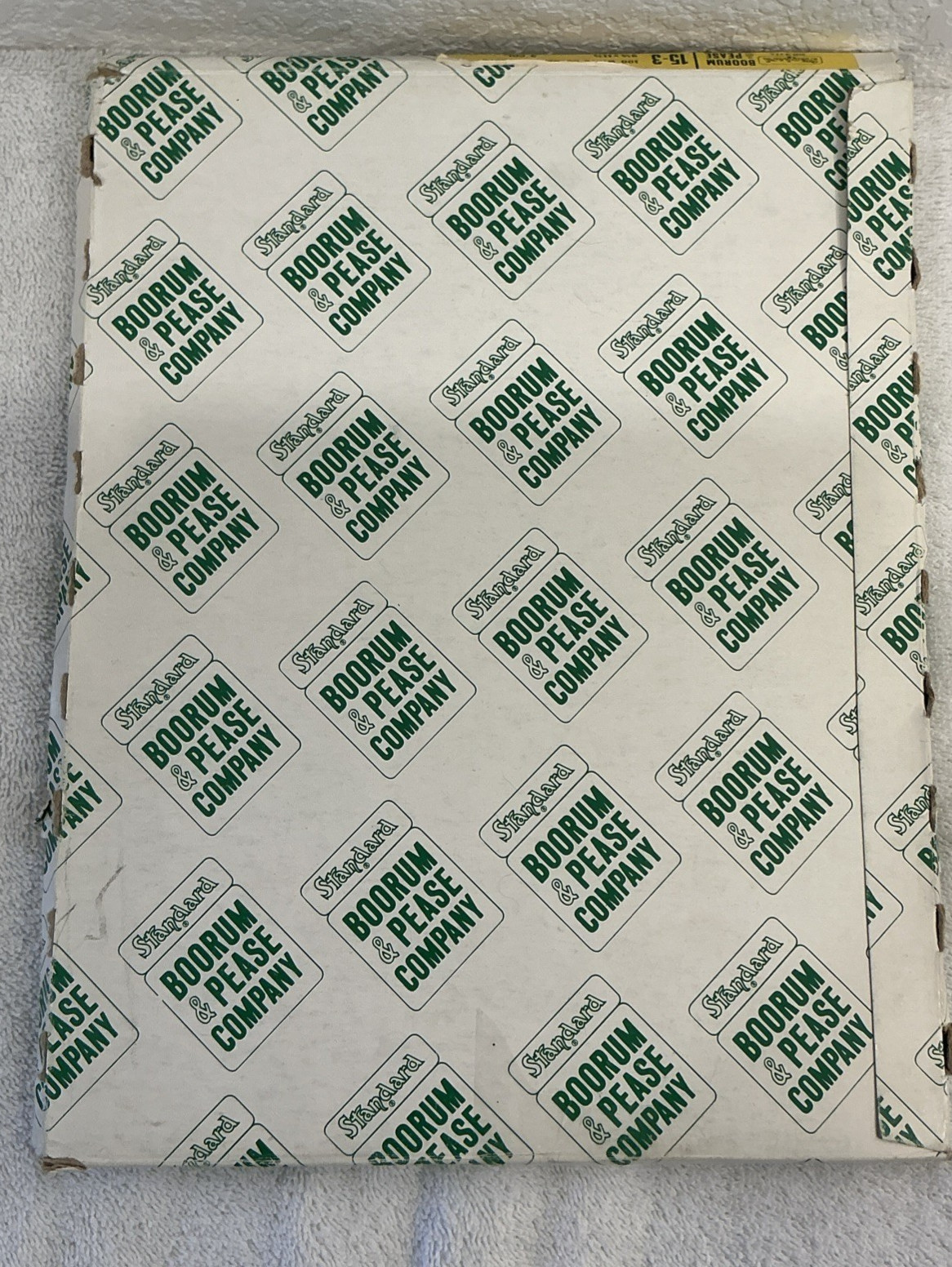 100 Boorum & Pease Green Columnar Ledger Sheets 9 1/4”h x 11 7/8″w NOS Vintage