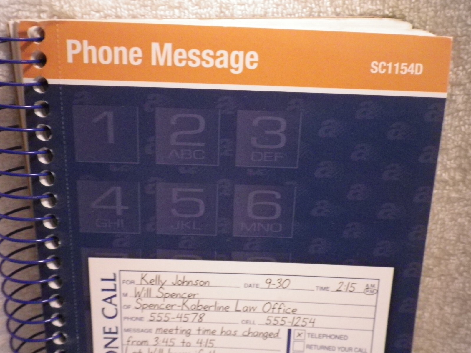 Adams Phone Message Book Carbonless Duplicate 5.50 x 11 Inches- 390