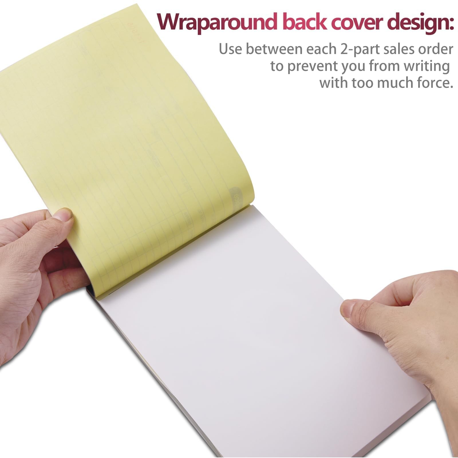 2 Pack Invoice Book, 2-Part Carbonless, 5-9/16″ x 8-7/16″ Invoice Receipt Boo…