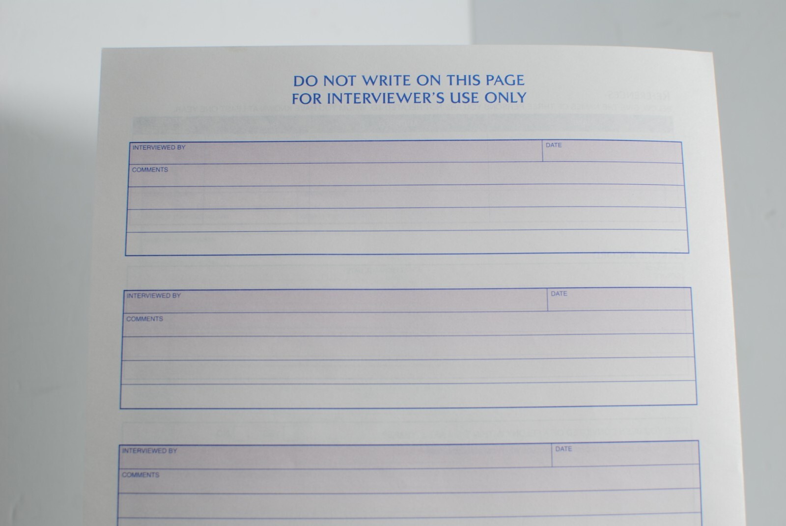 Vintage 2001 Adams 9288 Lot of 21 Application for Employment