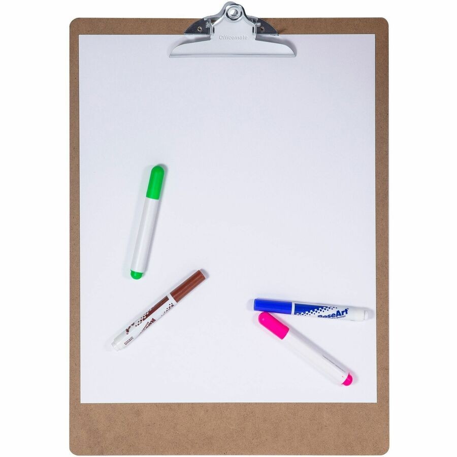 Oic Wood Clipboard – Spring Clip – Hardwood – Brown (oic-83104) (oic83104)
